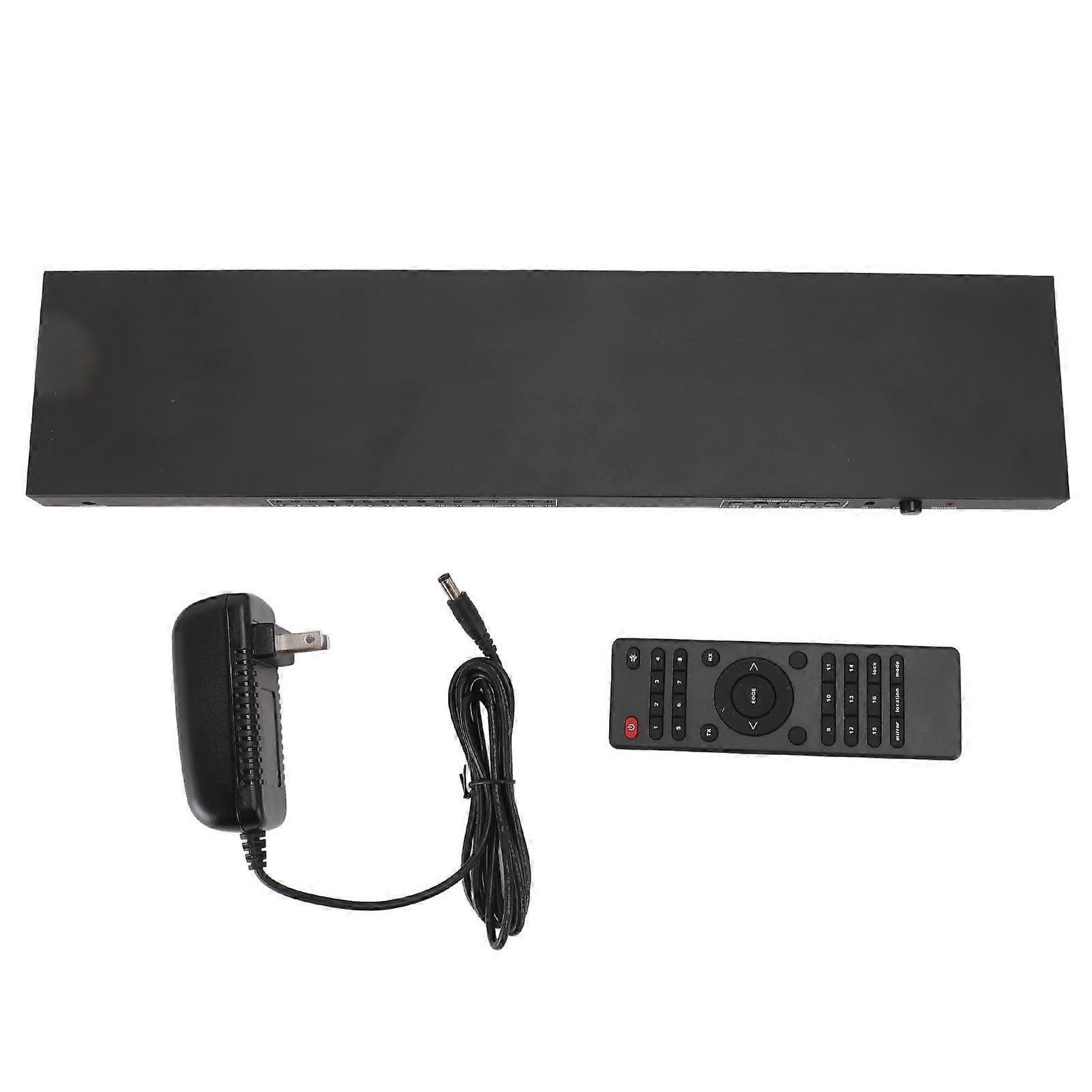 4K 4x4 Video Wall Controller, 24 Splicing Modes, 3840x2160P, HD Interface, US Plug