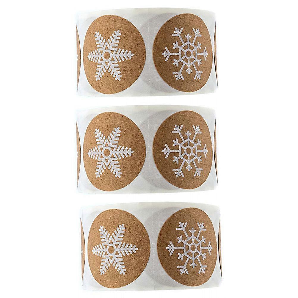Seasons Greetings Stickers Christmas Themed Design Assorted Color Perfect For Candy Ornaments 3 Rolls