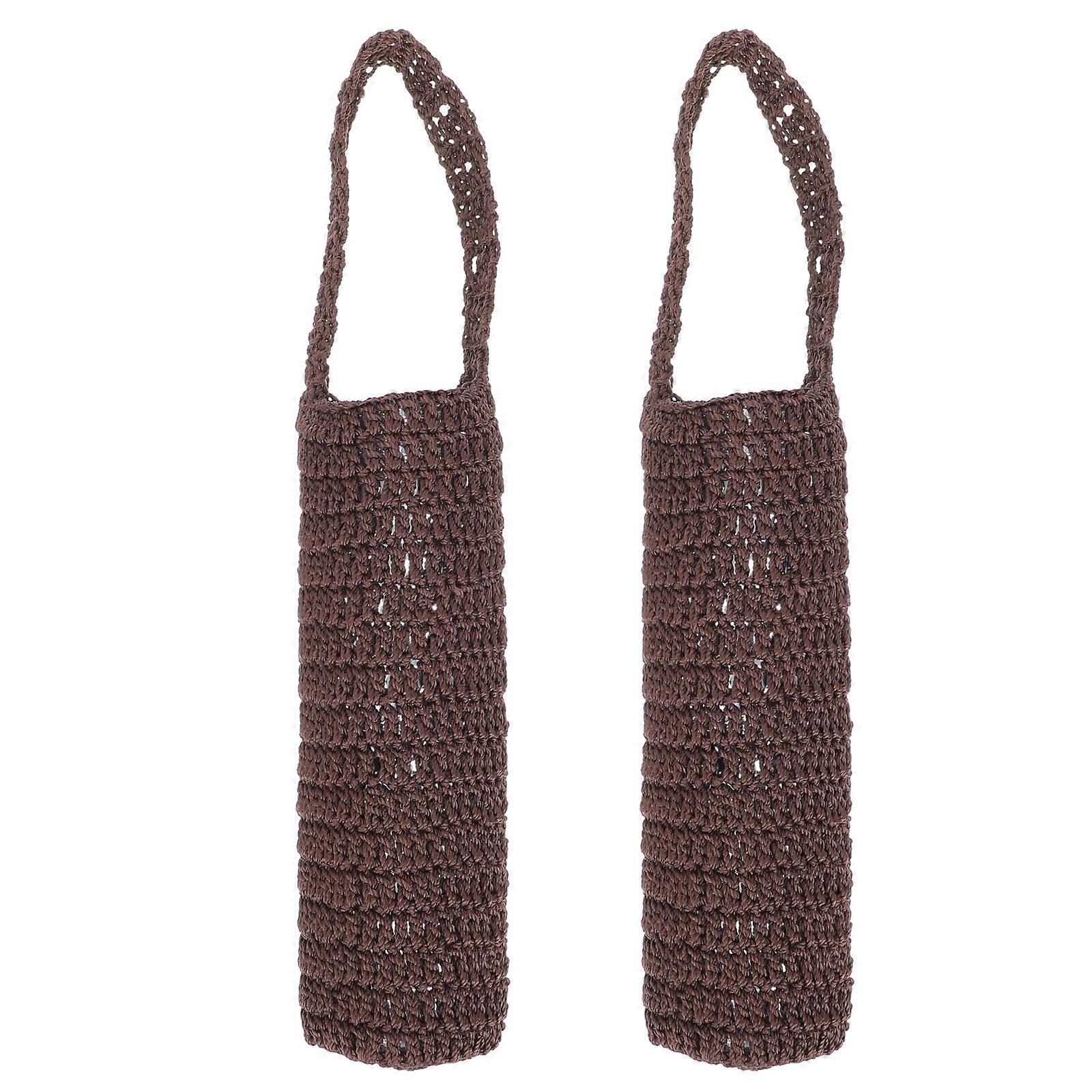 Borsa per bottiglia d'acqua portatile Isolamento termico Resistenza allo sbiadimento Portabottiglie d'acqua in cotone Design semplice per uso esterno 2 set