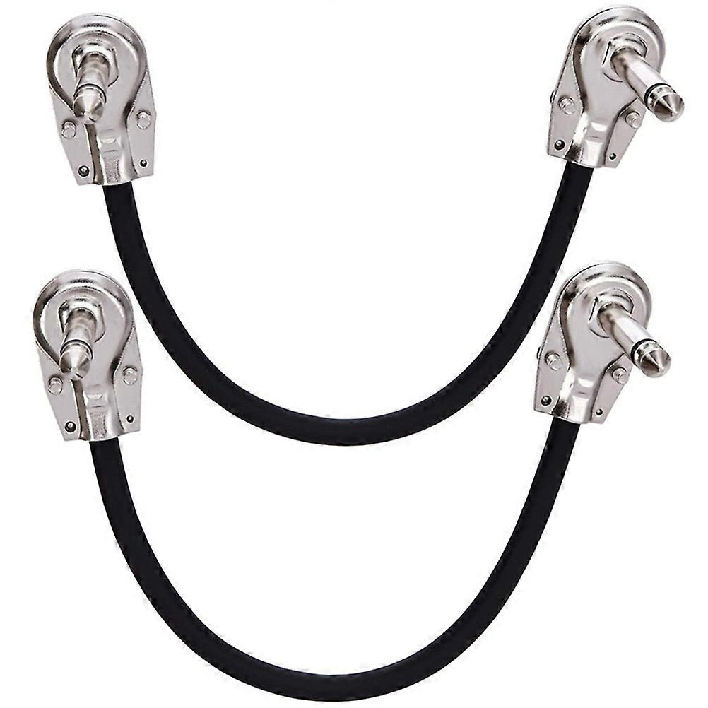 Flat Head Electric Guitar Effect Patch Cables Durable Instrument Cables for Guitar Pedals and Amplifiers