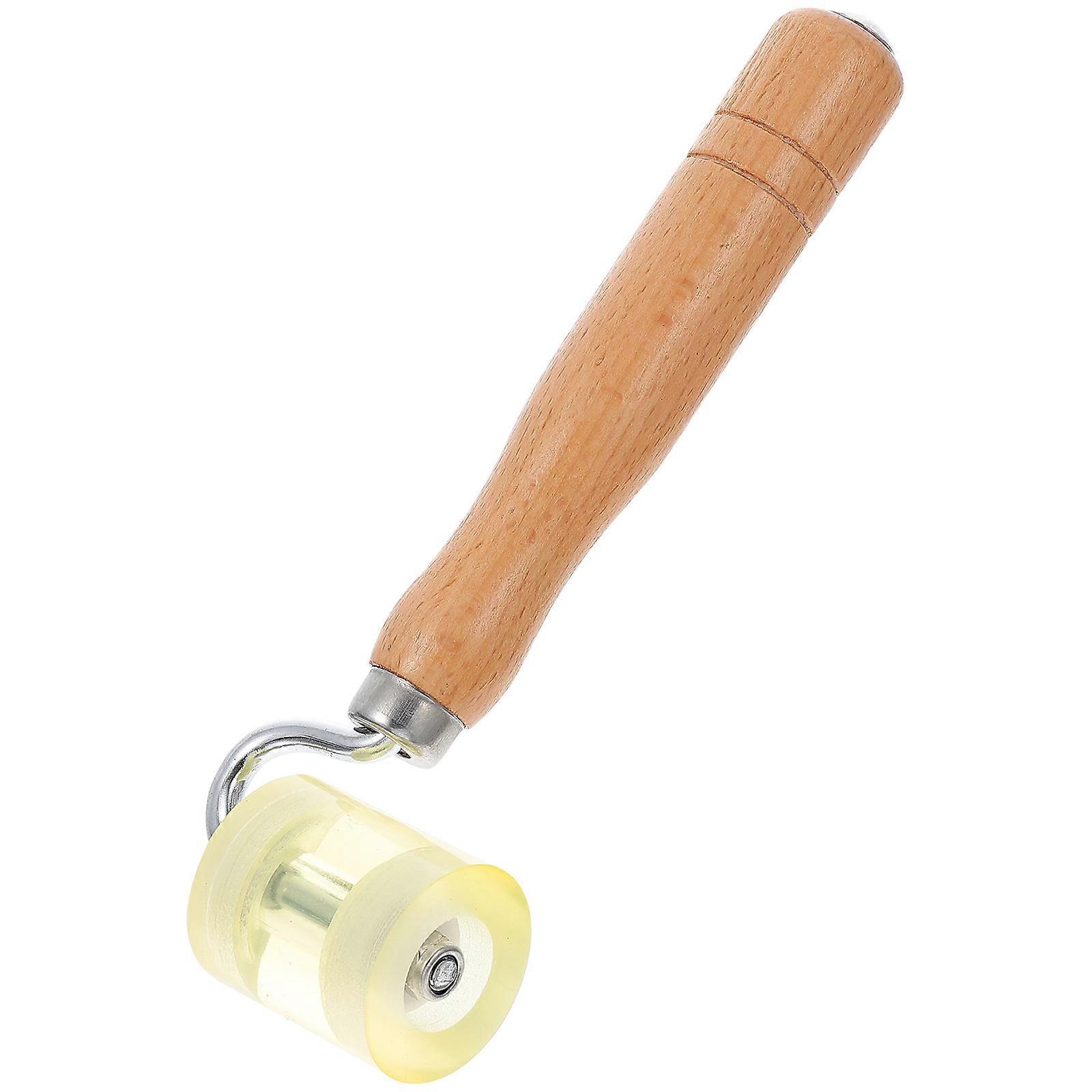 Rubber Seam Roller for Printmaking Use Lightweight Brown with Unique Groove Design 1 Pc