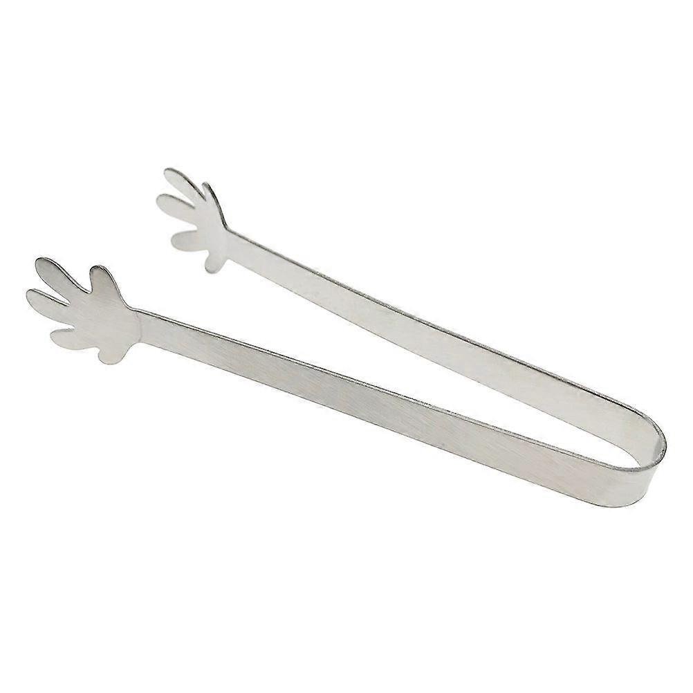 Stainless Steel Mini Lemon Tong Cube Sugar Tongs Ice Tong Food Serving Tool for Party Cafe Bar Home (Palm Shape)