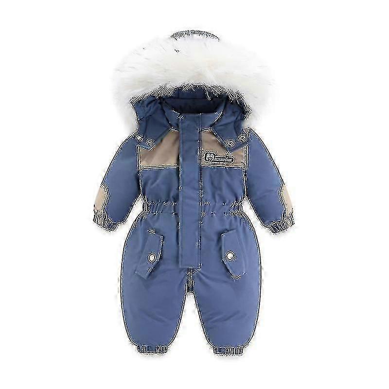 -30c Baby vinterskiddräkt tjockare barnkläder set vattentät baby jumpsuit flickor snödräkt barnkläder varma pojkar overaller