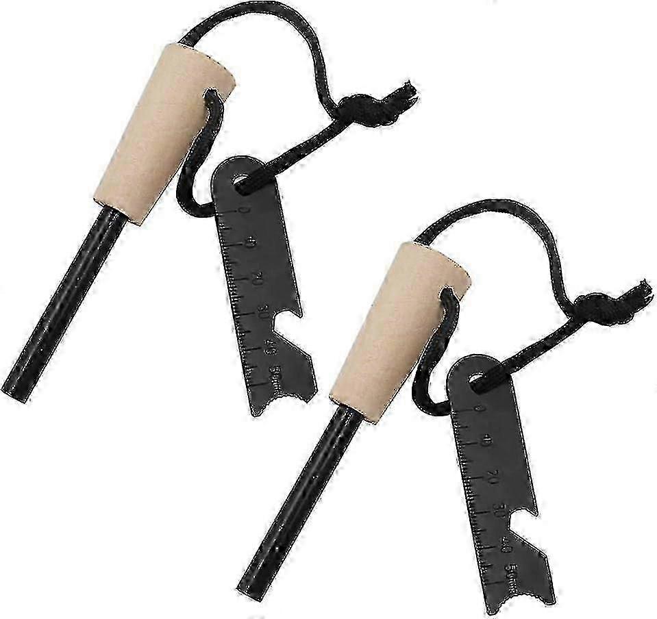 Fire Stone Kit 7 in 1, Survival Kit - Fire Starter Type Flint Survival Lighter, Survival Flint for Extremely Strong and Hot Sparks s12121325 hwy