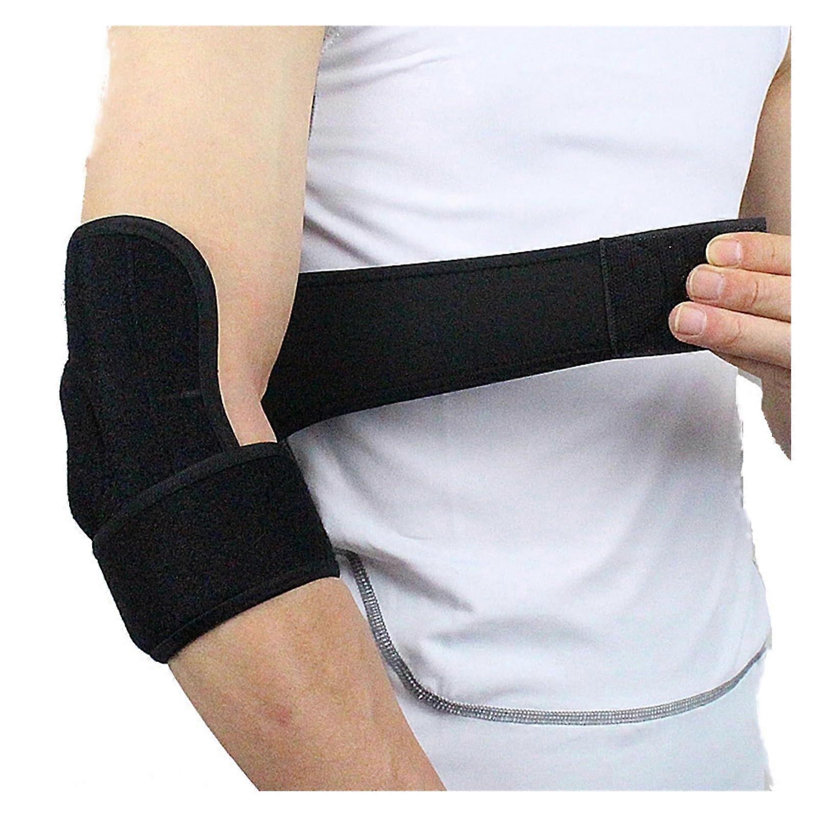 Elbow Pads for Sports Adjustable Spring Support Elbow Protection for Gym and Tennis Breathable Sponge Padding
