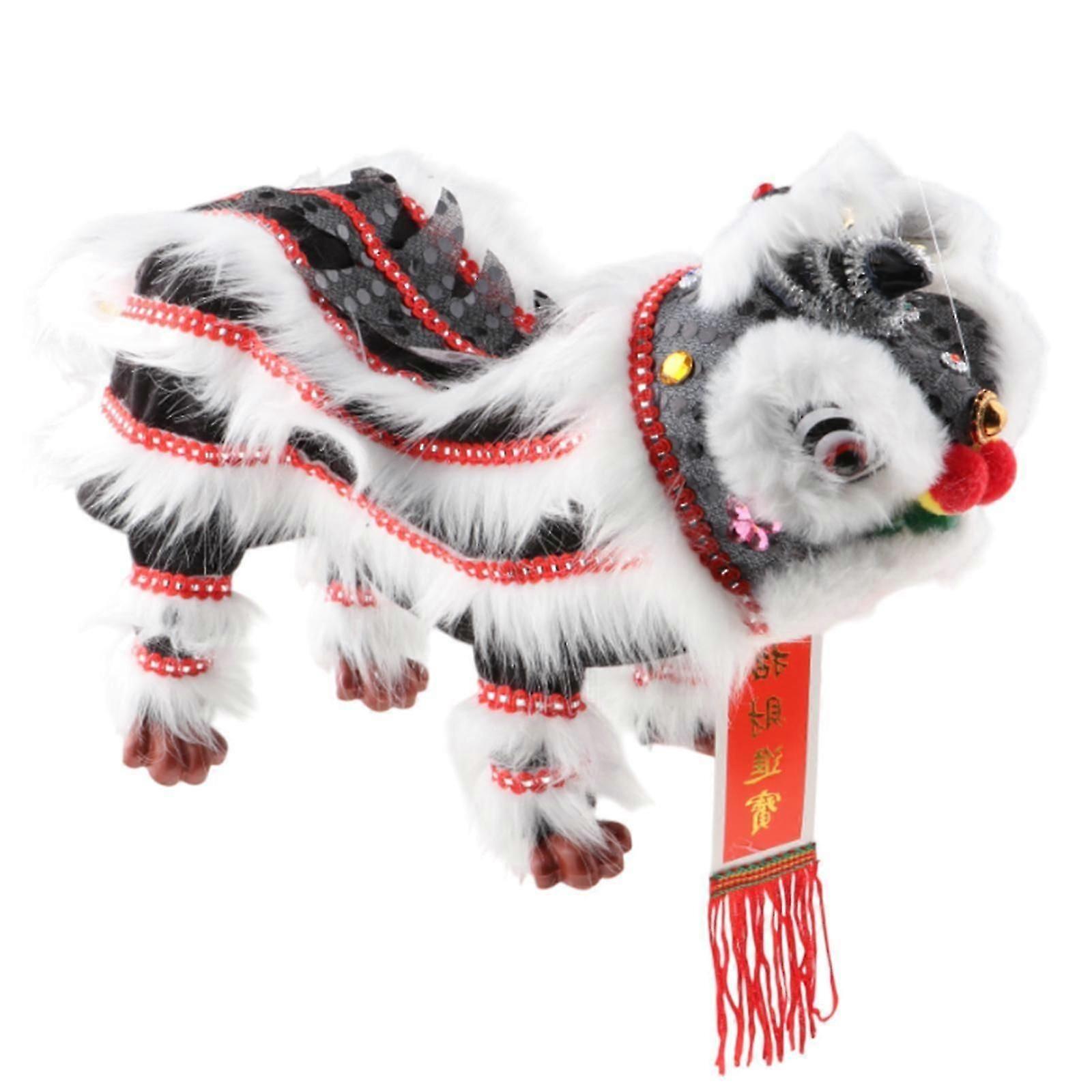 Hand Puppet with Strings and Rod Handmade for Chinese New Year Children Kids Green White