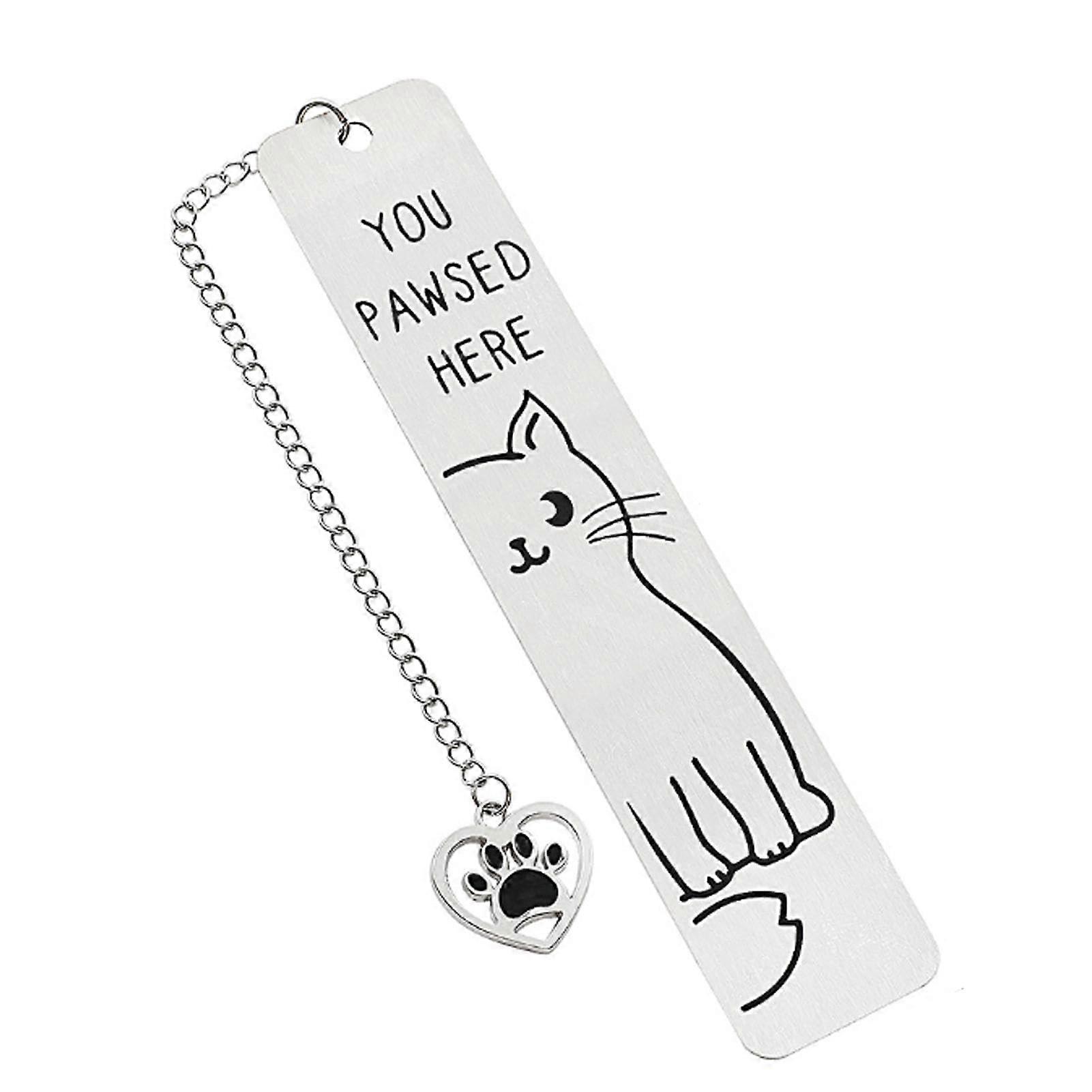 Cat bookmarks, bookmarks for ladies and gentlemen, funny bookmarks, metal bookmarks for book lovers and cat lovers.