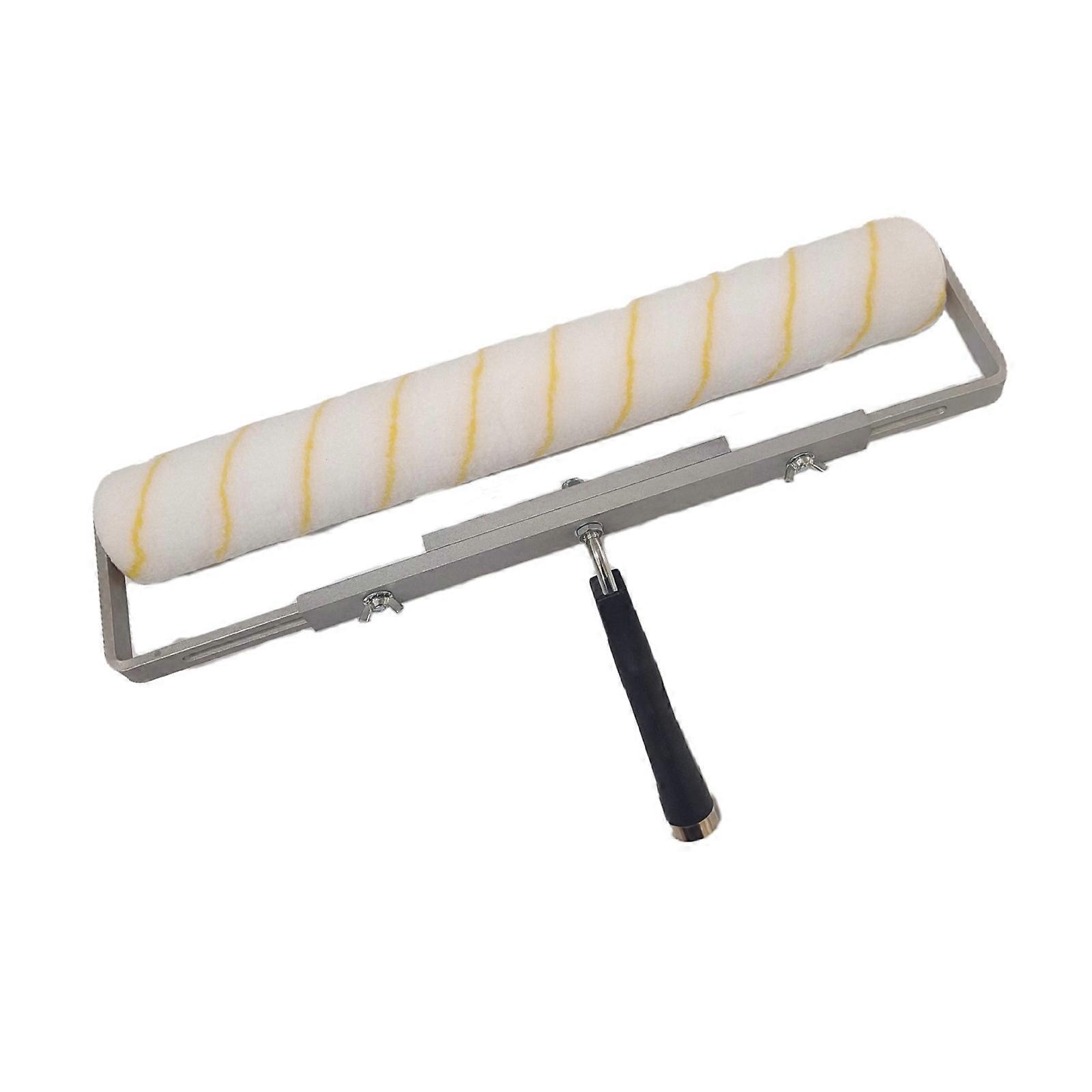 Practical Efficient Painting Tool Set With Sturdy Plastic Rollers and Frame Convenient for Wall and Ceiling Surfaces Yellow