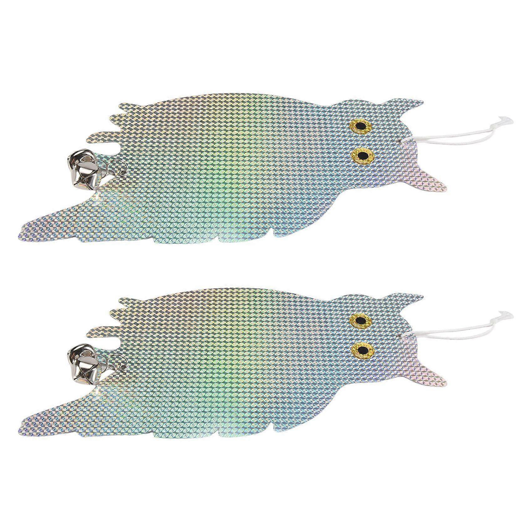 Owl Bird Repellent Bird Deterrent Hanging Device Keep Birds Effective Remote Scare Birds Path Garden Supplies Pack of 2
