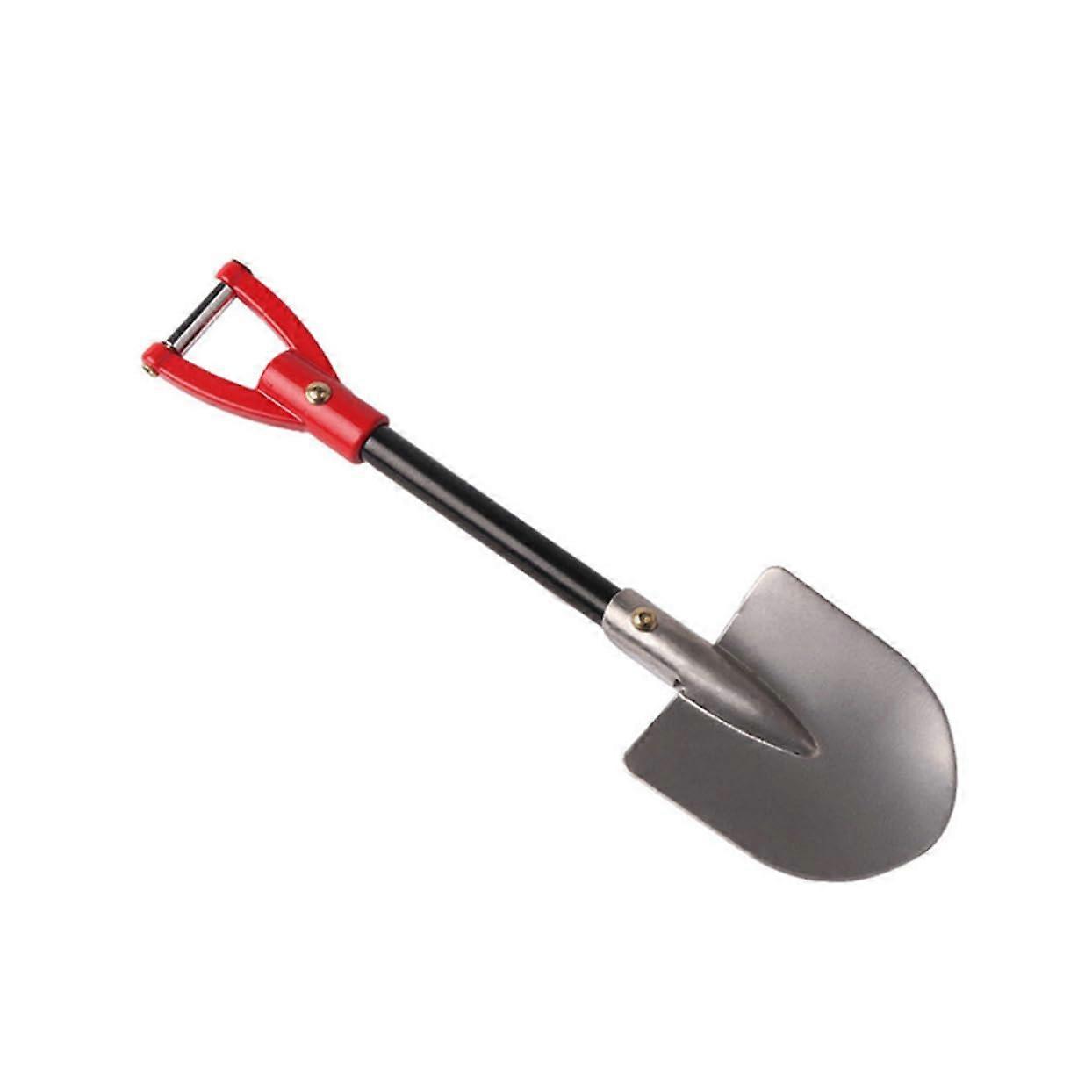 Decorative Mini Handle Shovel for RC Cars, Succulents, Fairy Gardens - Metal Shovel Model Tool