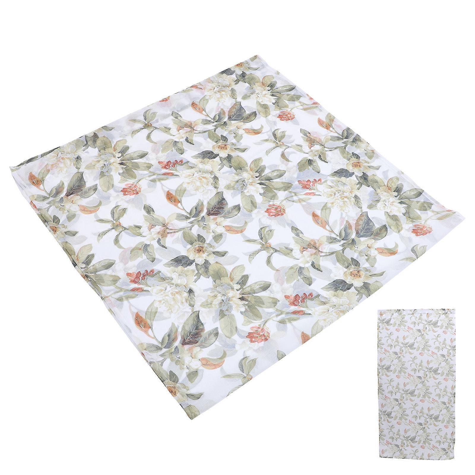 Curtains For Bedroom Sheer Pear Flower Pattern Sunlight Filtering Air Flow 200X100CM 1Pack