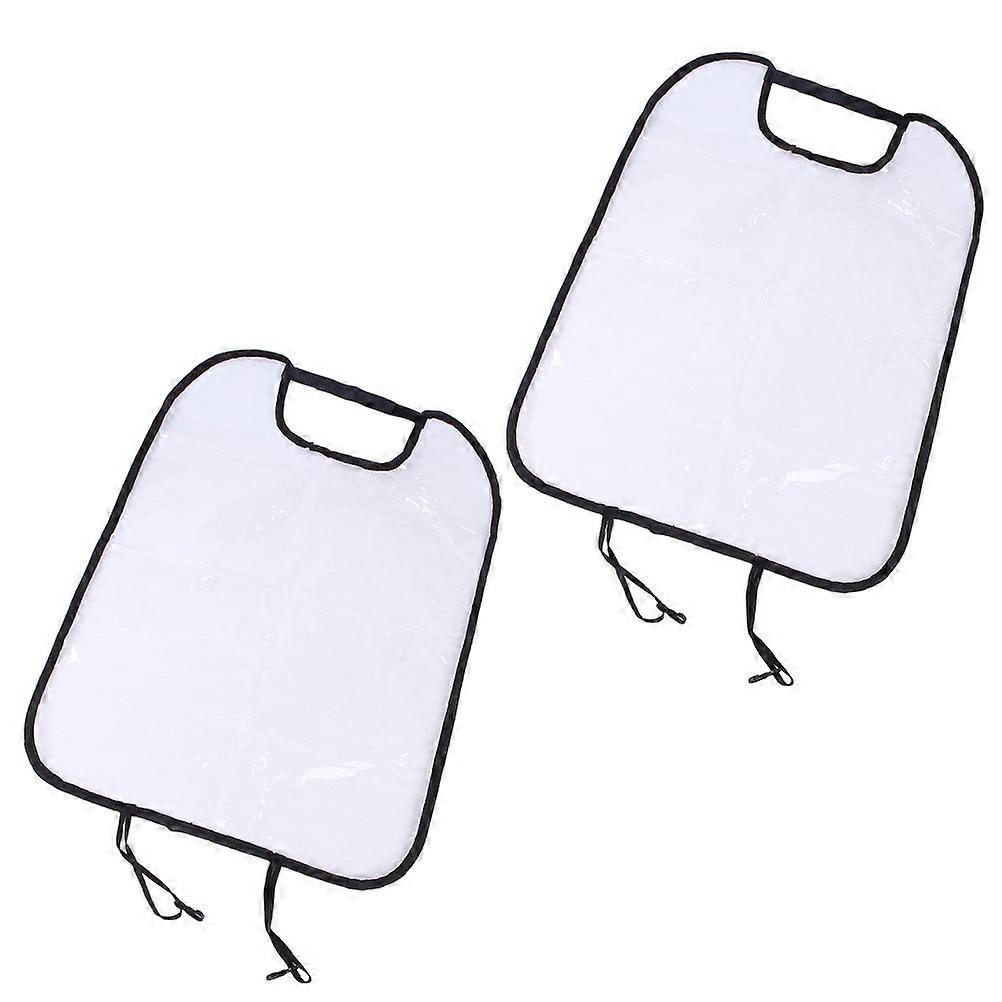 Transparent Car Seat Pads Waterproof Pet Seat Cover Rectangular Simple Design 2Pcs