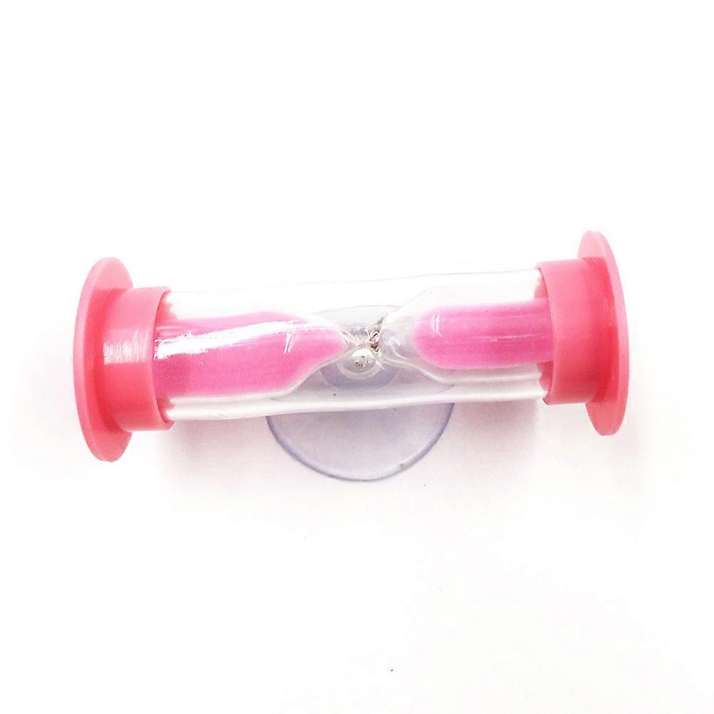 Hour Glass With Sand Childs Playtime Children Timer Pink 2.50X2.50X6.00CM Plastic 1Pack