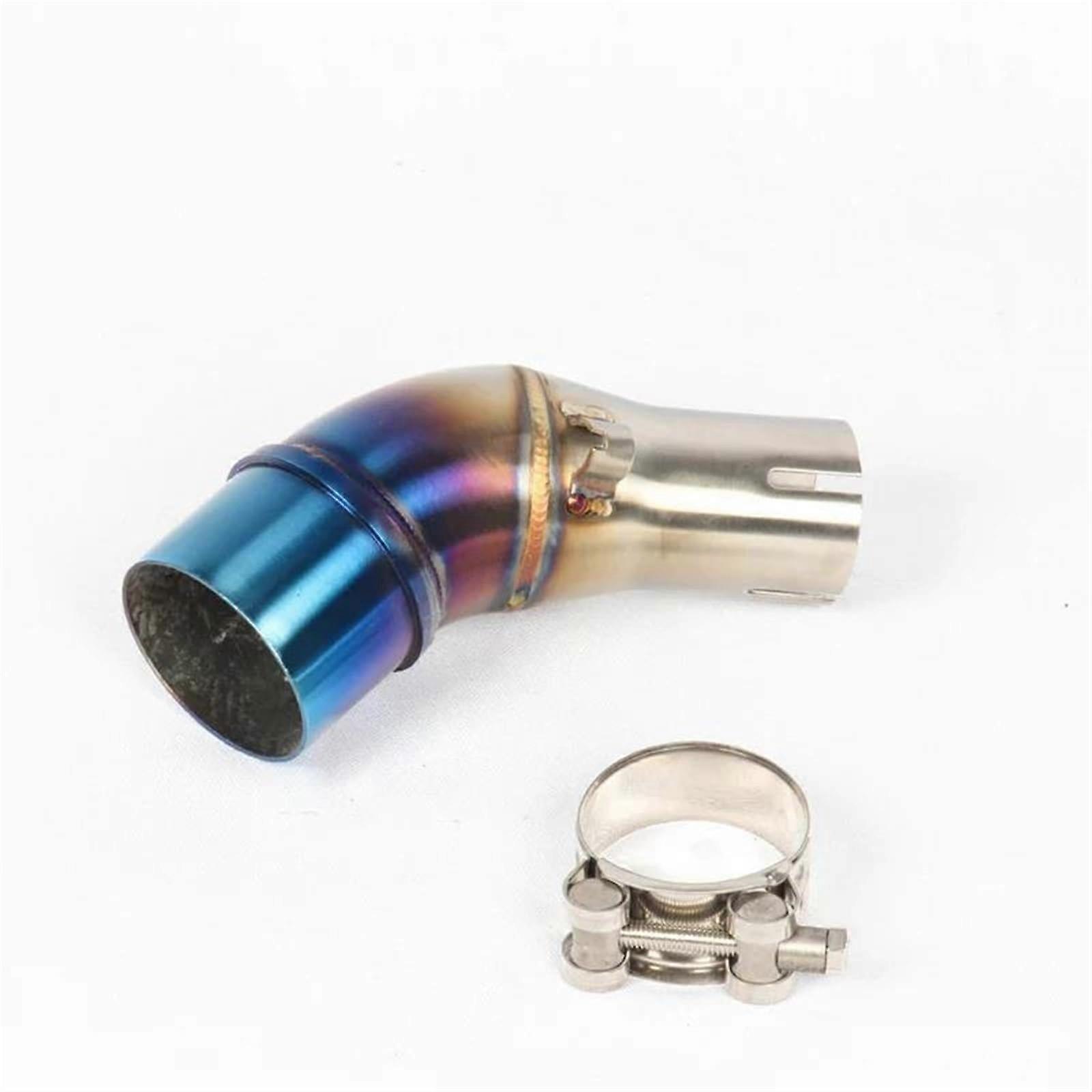 Durable 51mm Motorcycle Exhaust Pipe Connector Silencer Modified SlipOn Mid Link Pipe For YZF R25 R3 MT03 MT03 (Style3)