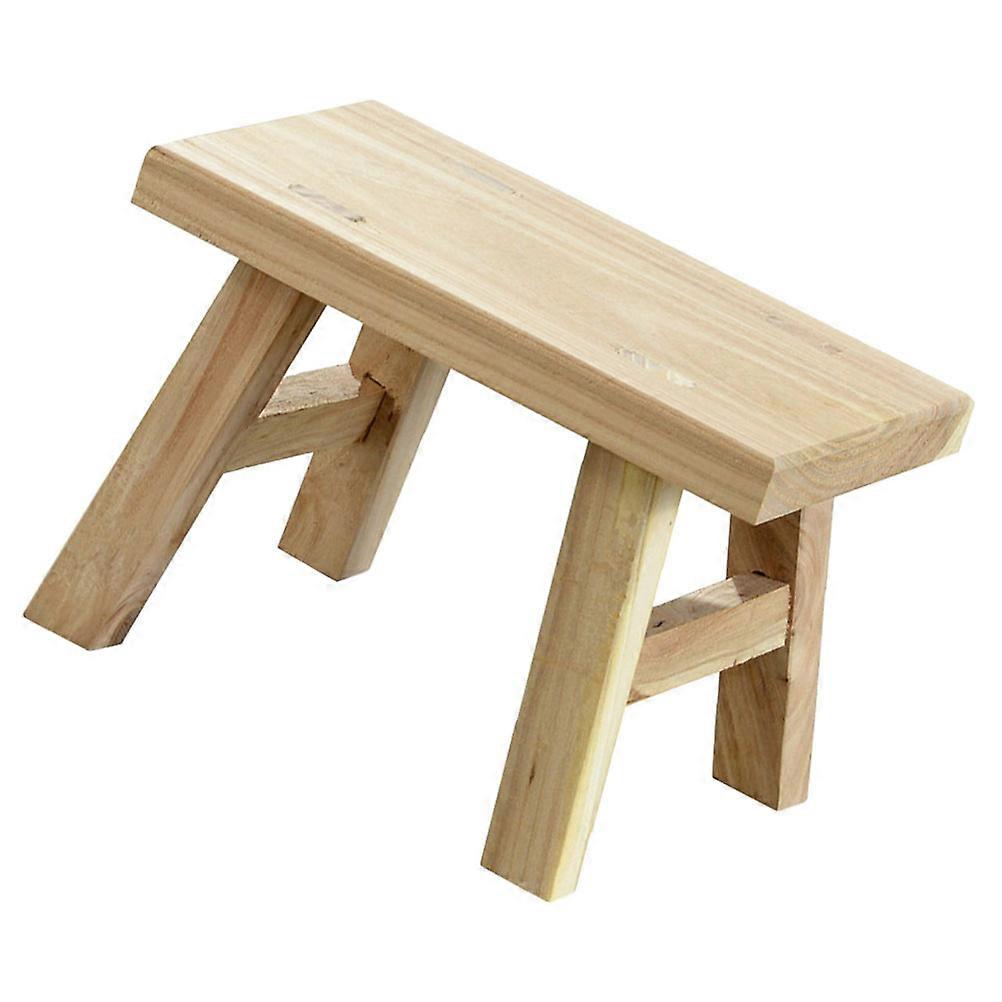 Childrens Step Stool Household Solid Wood Stool Bedroom Easy to Clean 1Pack