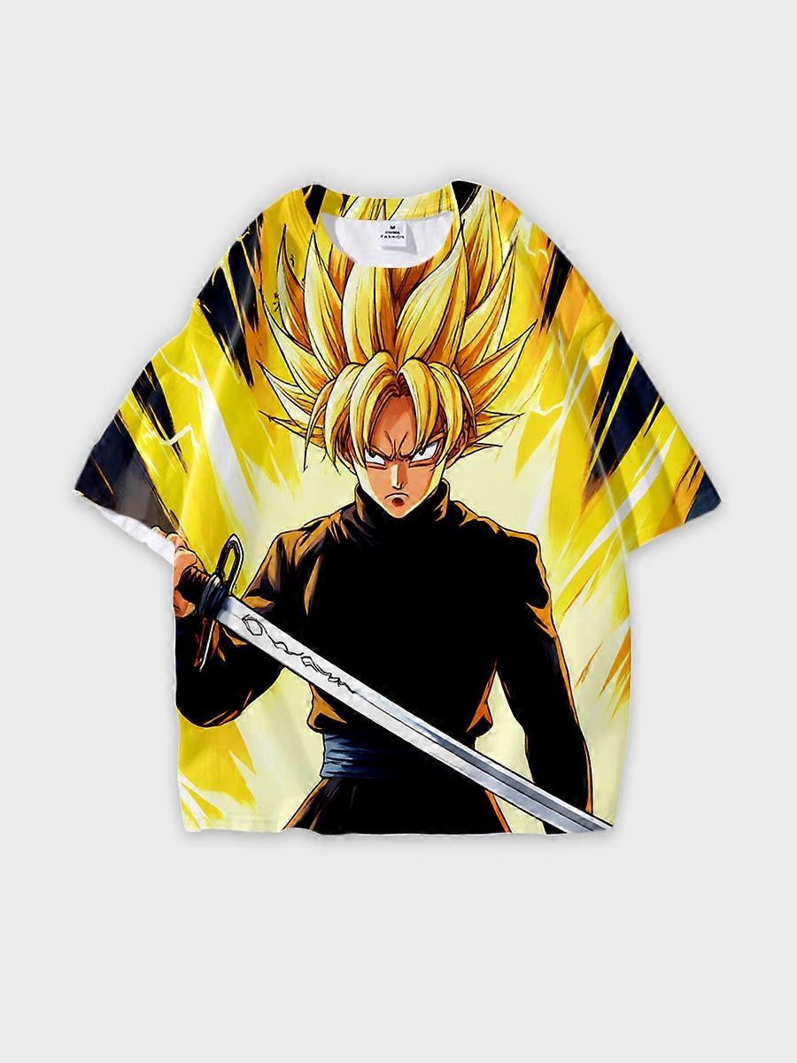 T-shirt round neck Cartoon Pattern loose short sleeve E2887