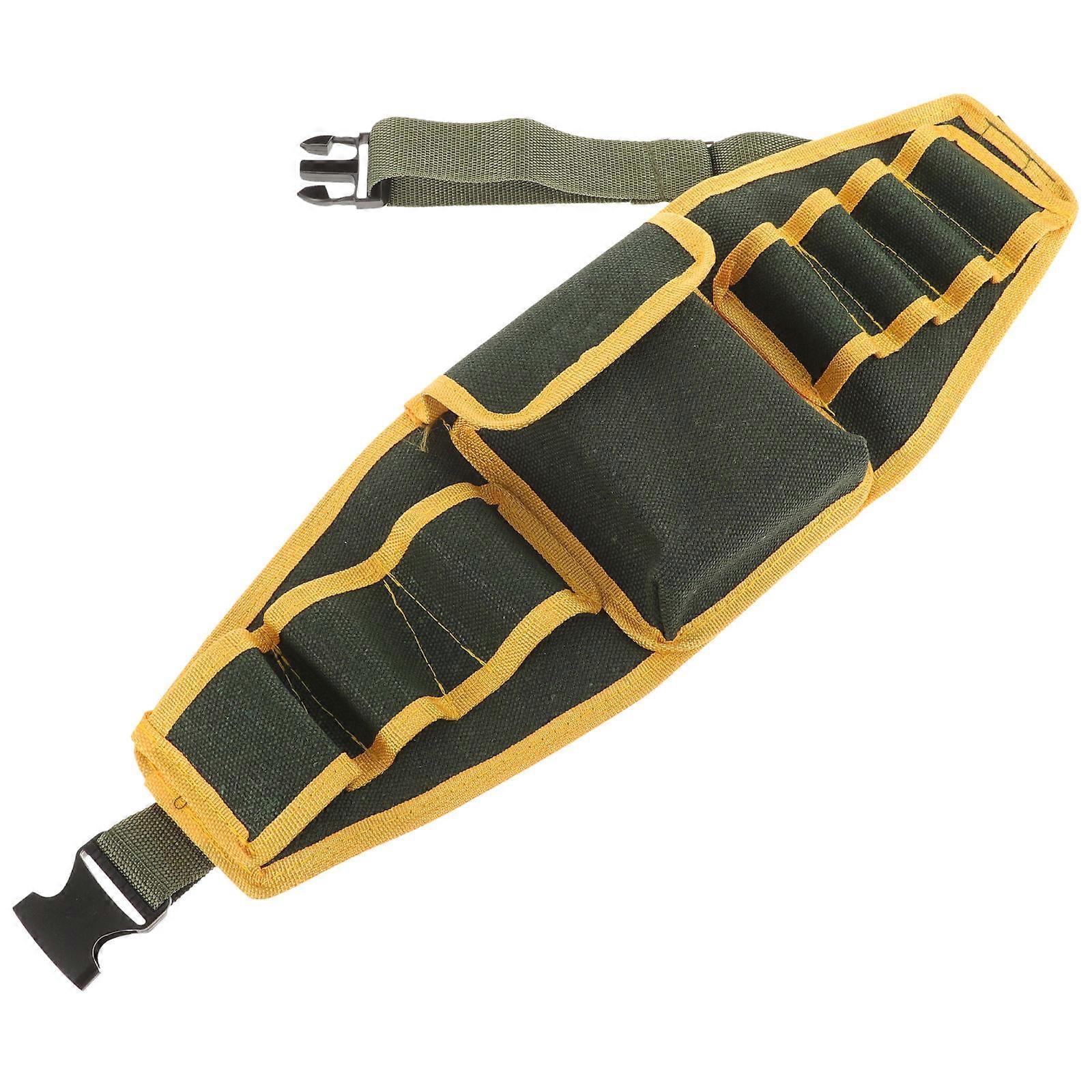 Zipper Tool Pouch Tool Storage Bag Electrician Work Canvas Multi-functional Organization 1Pack