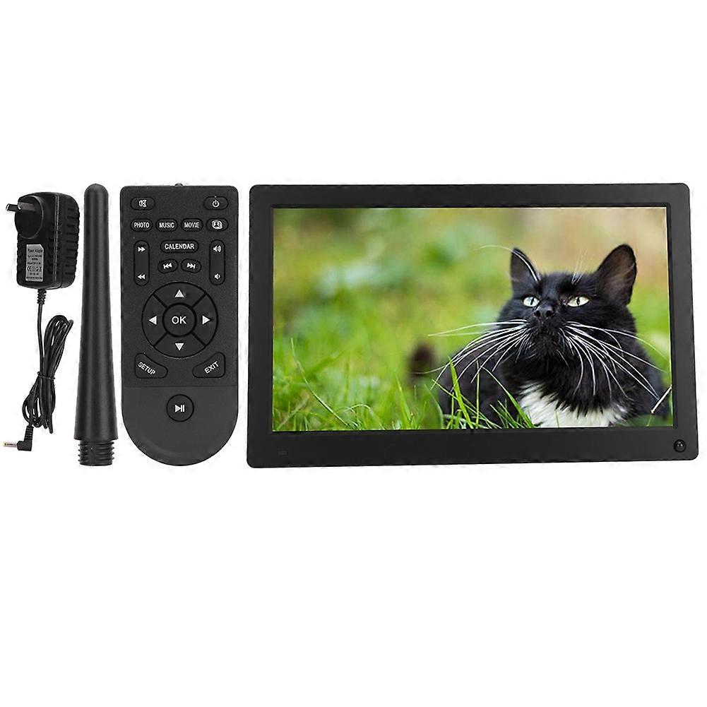 15.6in 16:9 1920*1280 IPS 1080P Body Induction Digital Photo Frame Supports for Video Picture Playback Music Clock Calendar 100-240V(black AU)