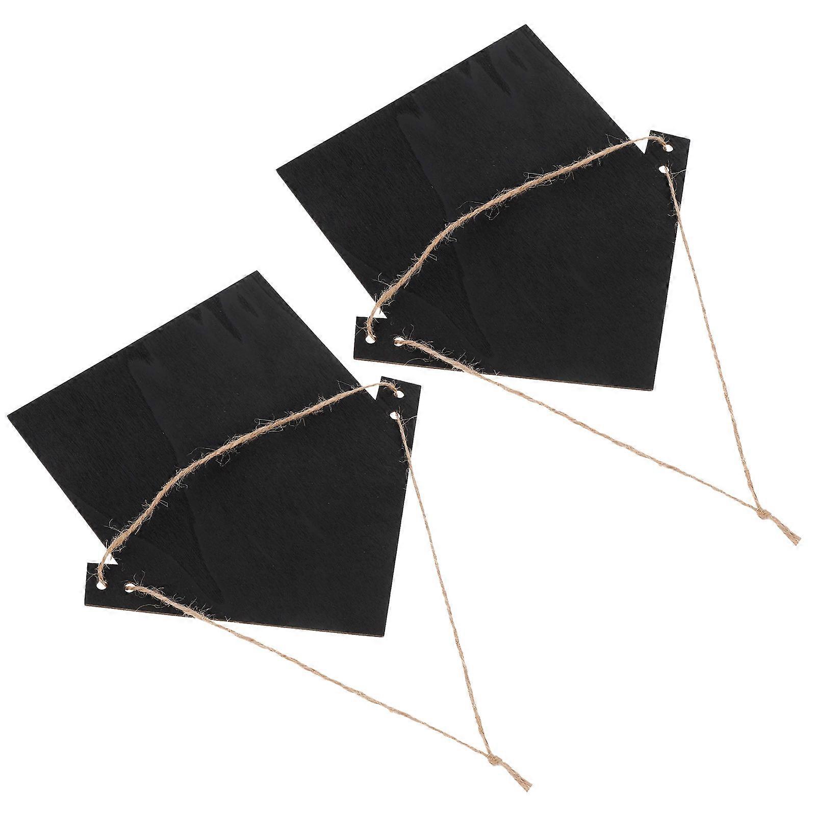 Chalkboard Sign Erasable Hanging Blackboard Decor for Home Shop Message Board Craft Display