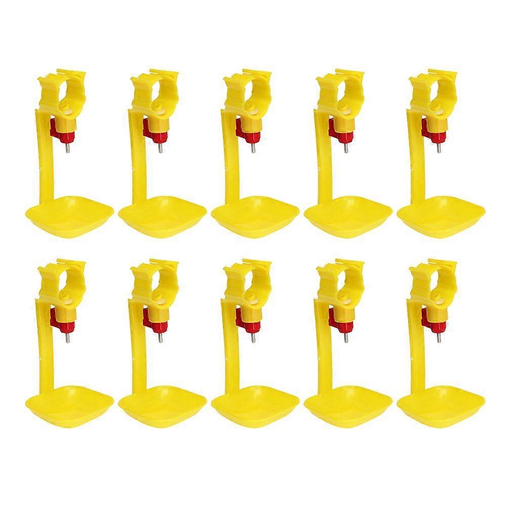 10PCS Abreuvoir Poulet Automatique Intégré Poulet Type Poussin Fontaines D’eau Pratique Suspendu Tasse Fontaine À Boire Volaille Equipme