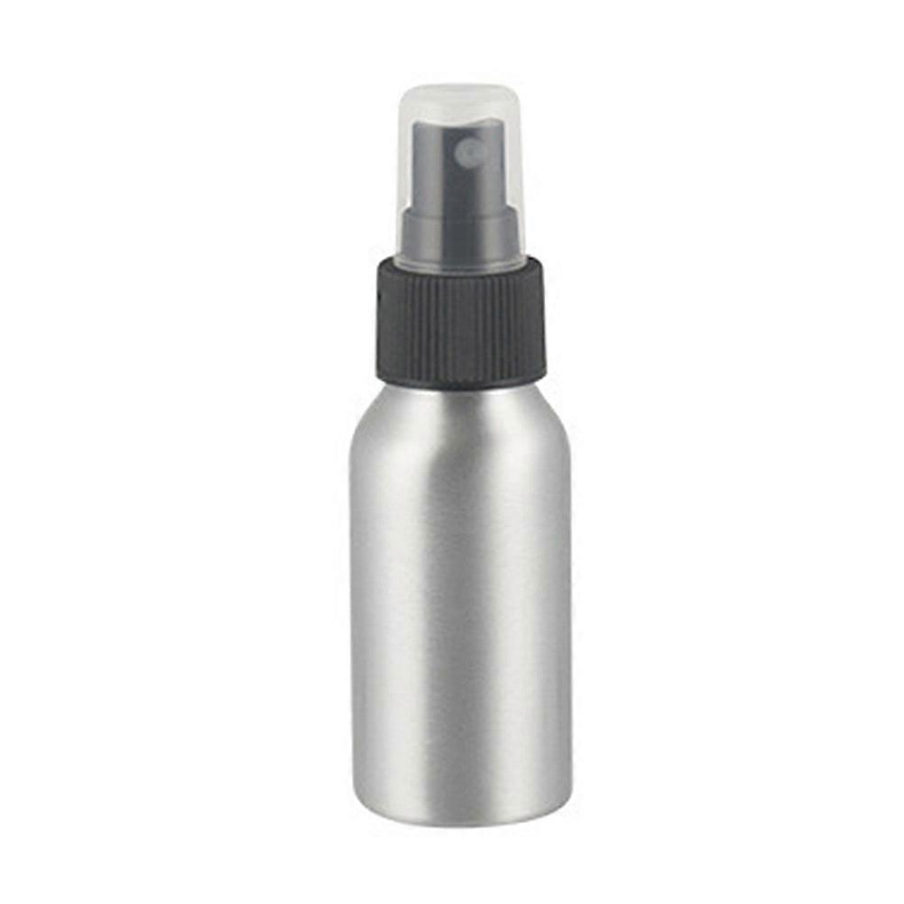 Compact Refillable Aluminum Spray Bottle with Fine Mist and Screw Cap for Travel Toiletries – Lightweight Portable Perfume Container for Holiday Use