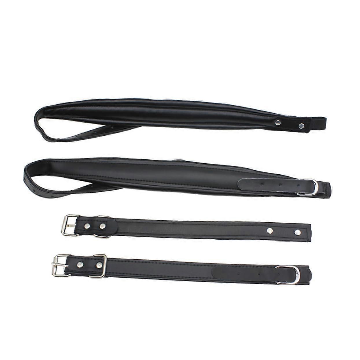 Adjustable Padded Accordion Strap for Bass - Durable Black Shoulder Strap for Enhanced Comfort and Support