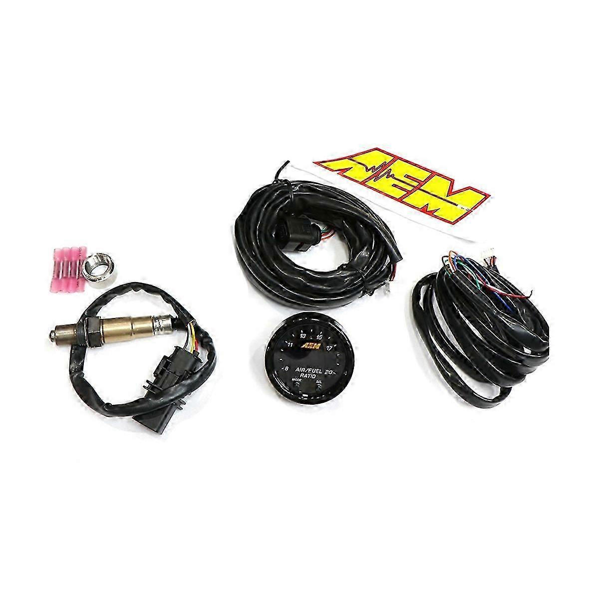 AEM 30-0300 X-Series Wideband O2 Air Fuel Ratio Gauge Kit LSU 4.9 Oxygen Sensor AFR Sensor Controlle