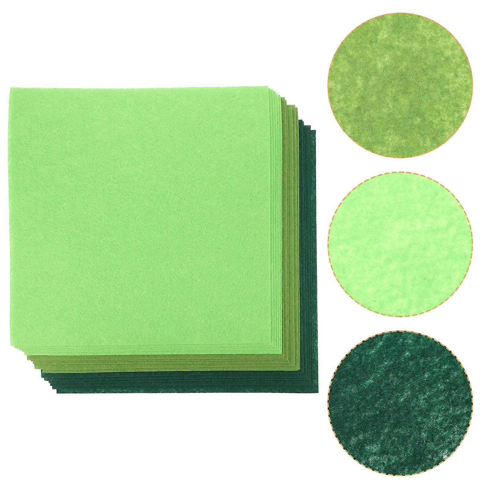 Polyester Felt Fabric 18Pcs Great For Holiday Decoration And Creative Projects With Square Designs For Kids