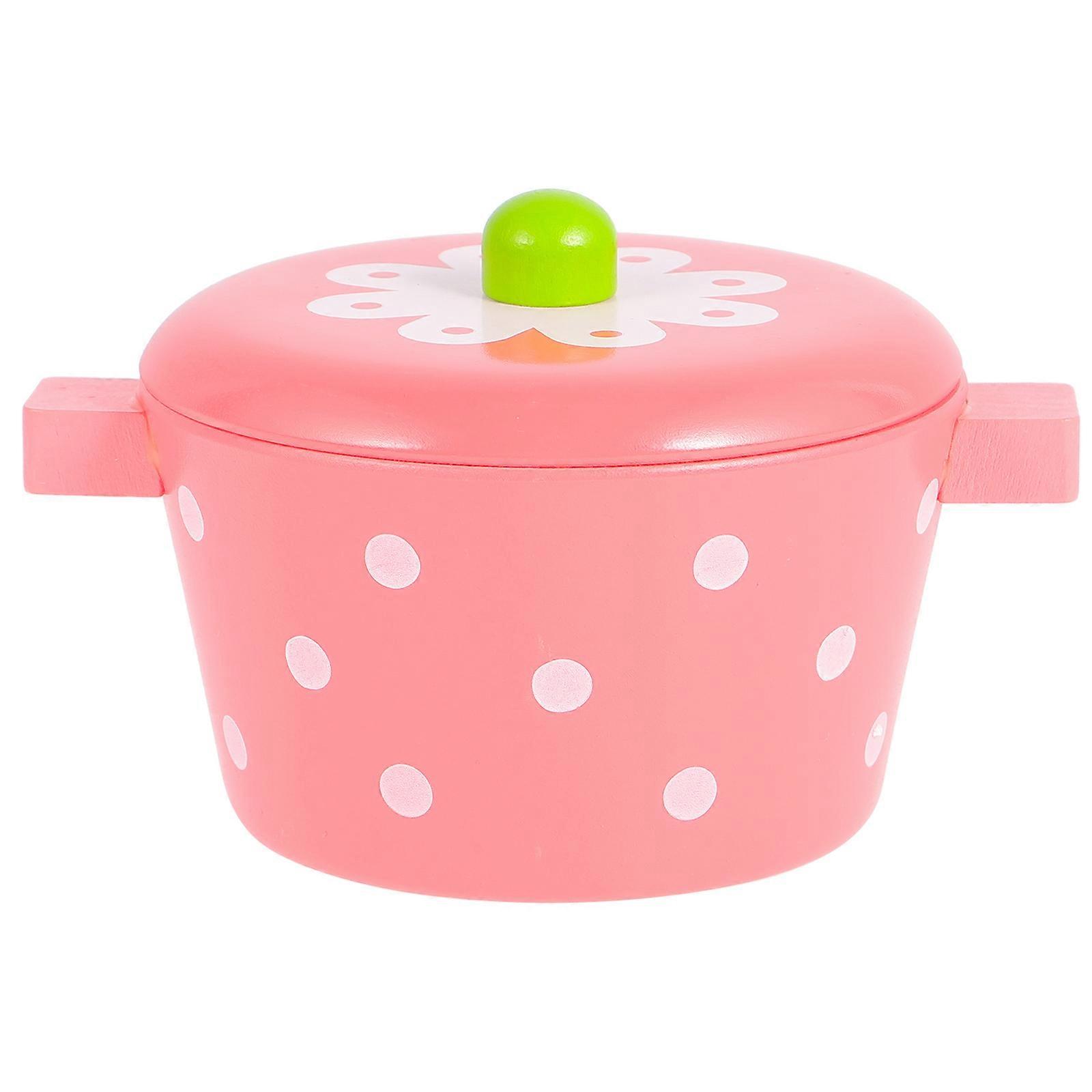 Kids Decorative Mini Cookware Miniature Pot Kitchen Play Assorted Color 1Pcs