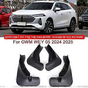 For GWM WEY 05 2024 2025 2026 Car Styling ABS Car Mud Flaps Splash Guard Mudguards MudFlaps Front Rear Fender Auto Accessories-xj
