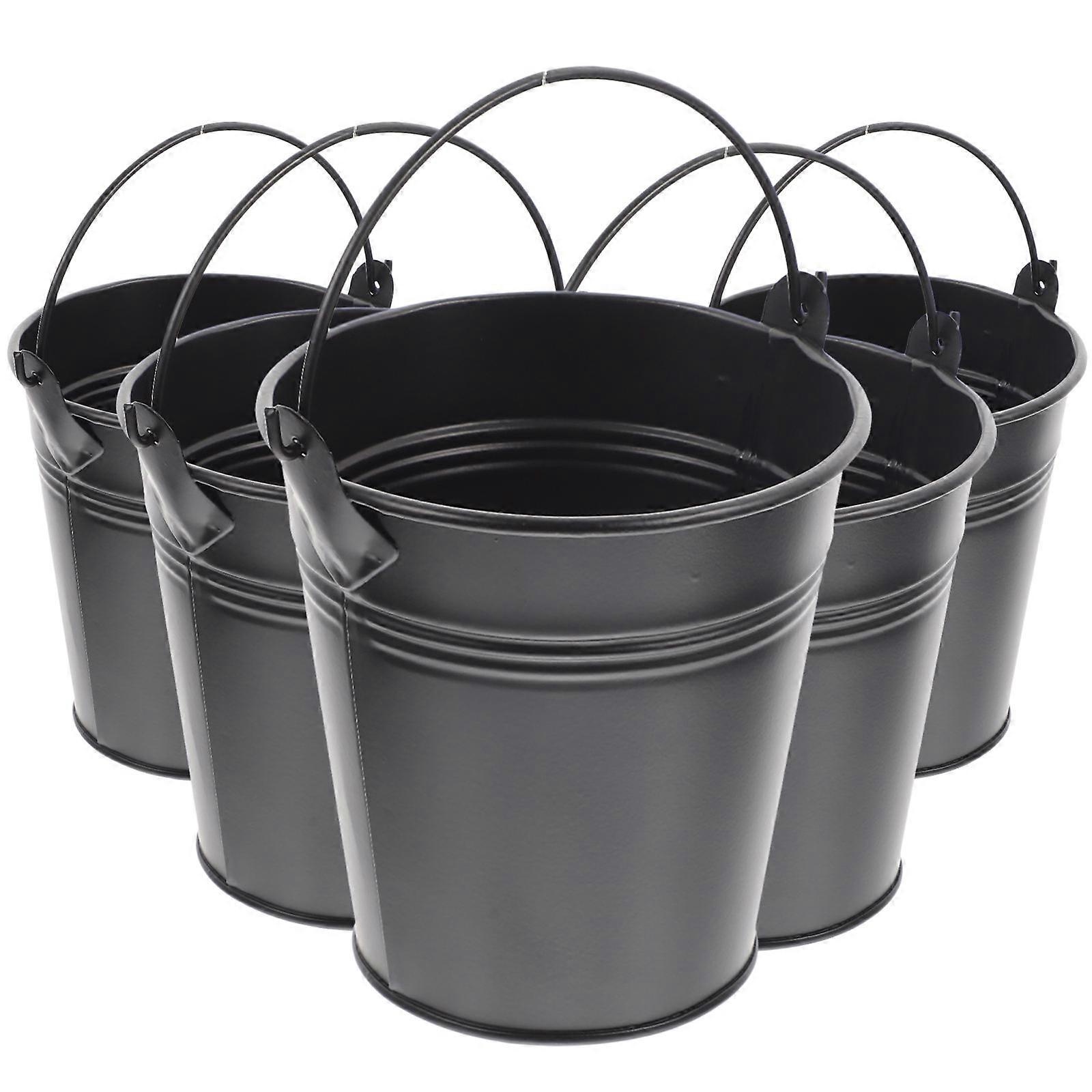 5 قطع وعاء للزهور للحديقة استخدام مصغرة جولة زارع تصميم مضغوط