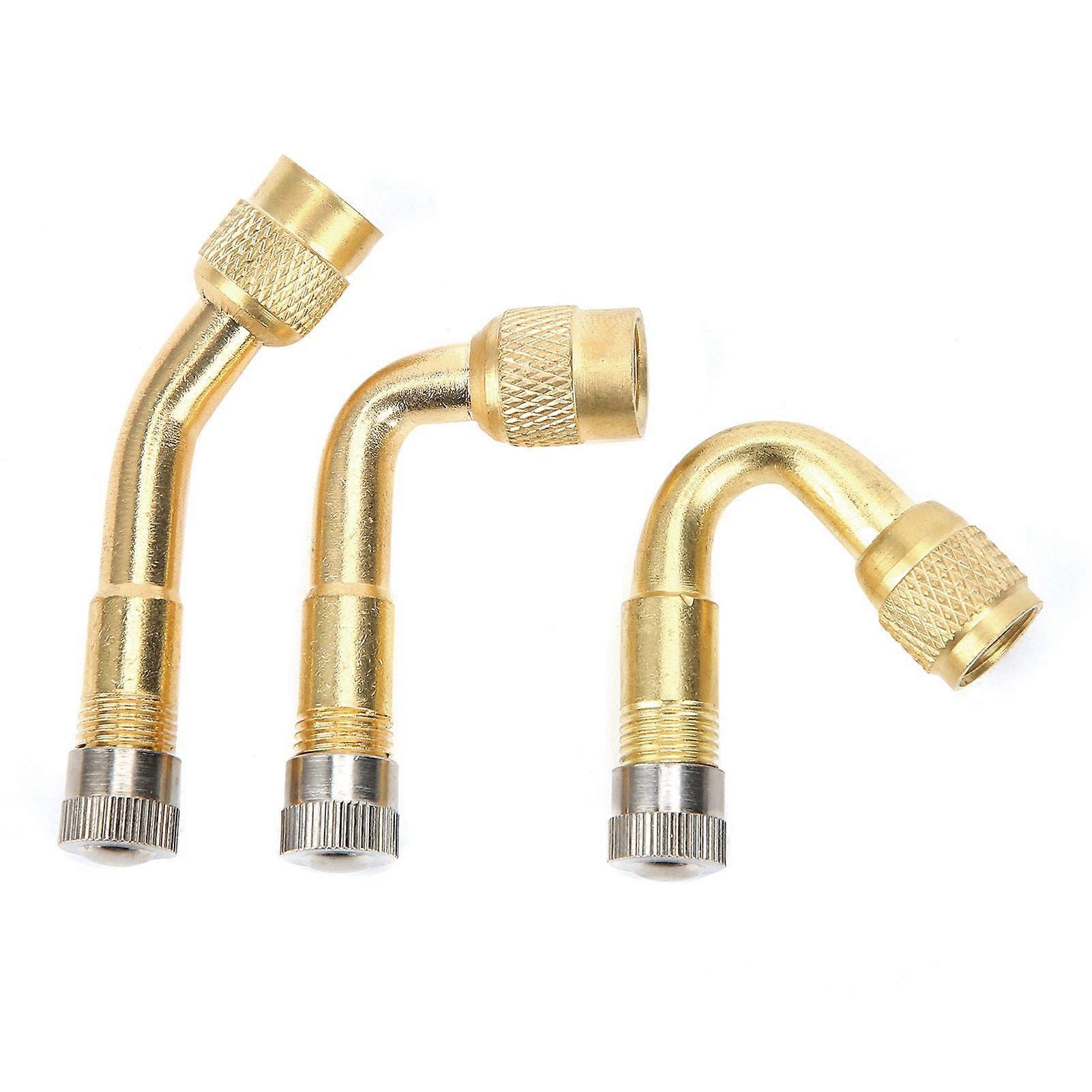 Dækventilforlængeradapter 90 135 45 messing til cykel