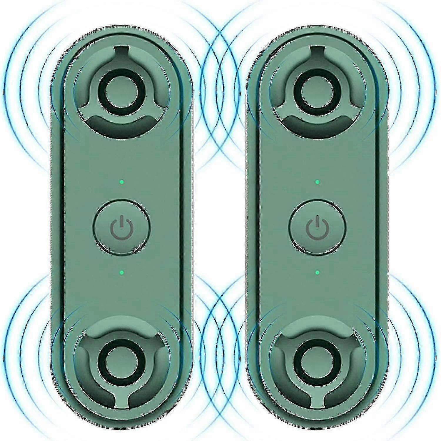 2 Pcs Double Horn Sound Wave Mosquito Repellent Ultrasonic Pest Repeller Mini High-power Rodent Repe