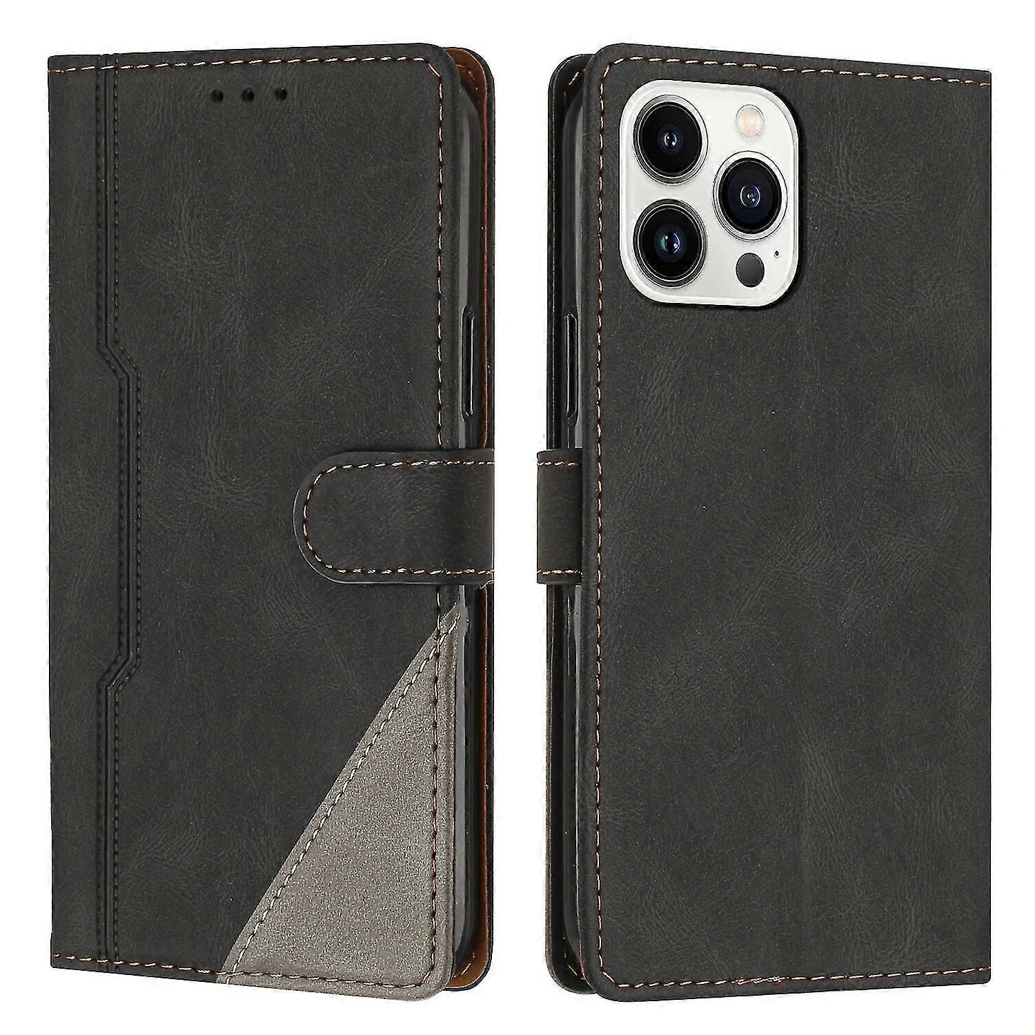 Leather Magnetic Clasp Case with Flip Wallet Stand Function Cover f