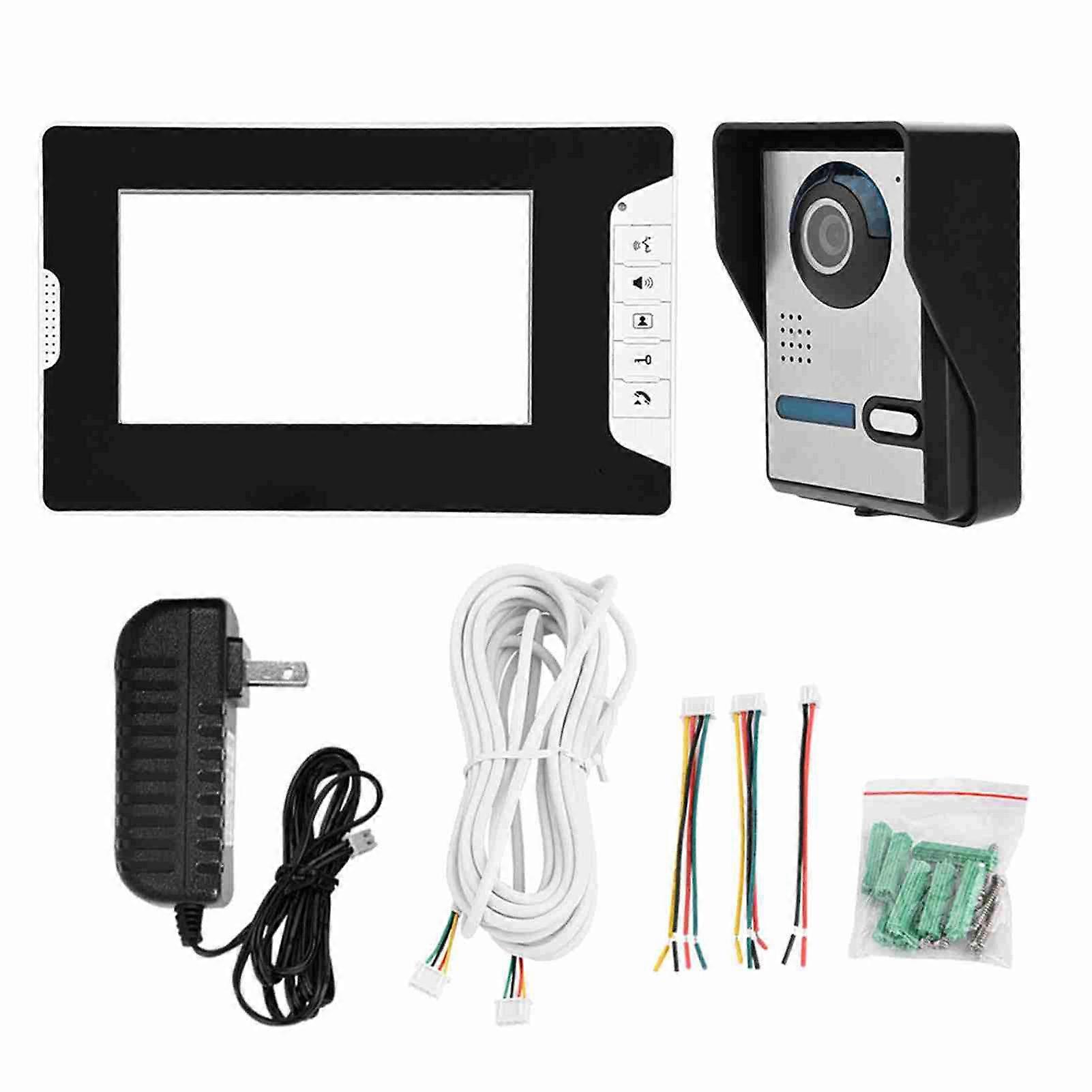Video Door Doorbell Intercom Kit Night Vision Rainproof Smart Doorbell Kit