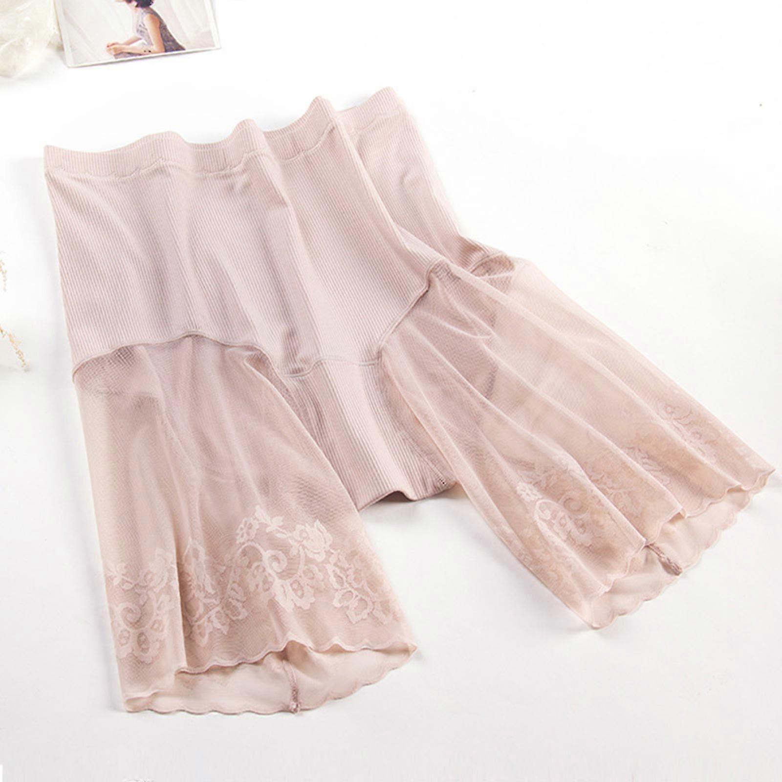 מידות גדולות מכנסיים קצרים מתחת לחצאית סקסית תחרה נגד שפשוף הירך בטיחות מכנסיים קצרים לנשים מכנסיים תחתונים מידה גדולה מכנסי בטיחות נשים