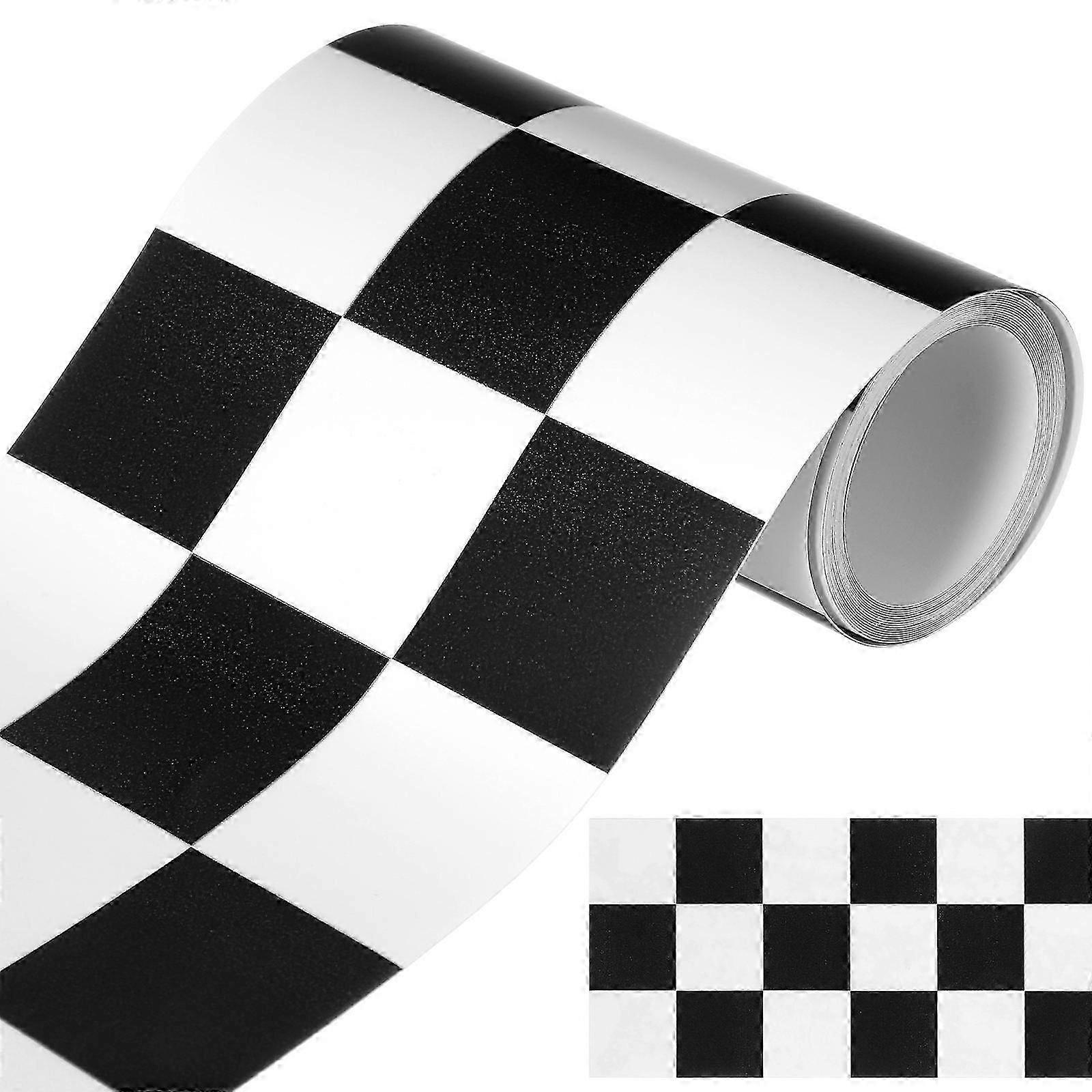 Bulletin Decor Checkered Pattern Wall Decoration Multi-Colored 240.00X10.00X0.10Cm Adhesive Attachment 1 Roll