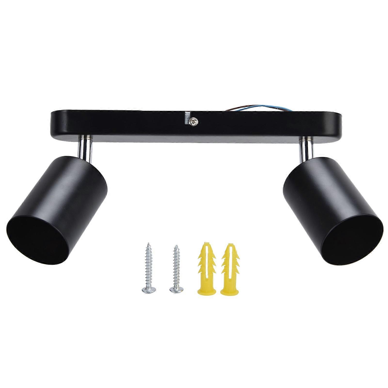 Adjustable Double Head GU10 Spotlight Holder for Wall or Ceiling