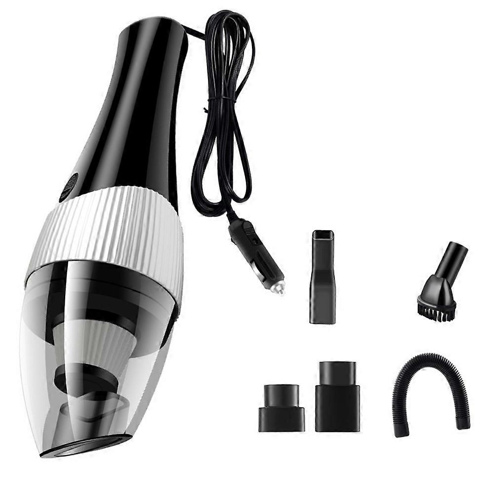 Auto Handheld Vacuum Cleaner 1Set Black ABS with Ergonomic Handle for Car Use