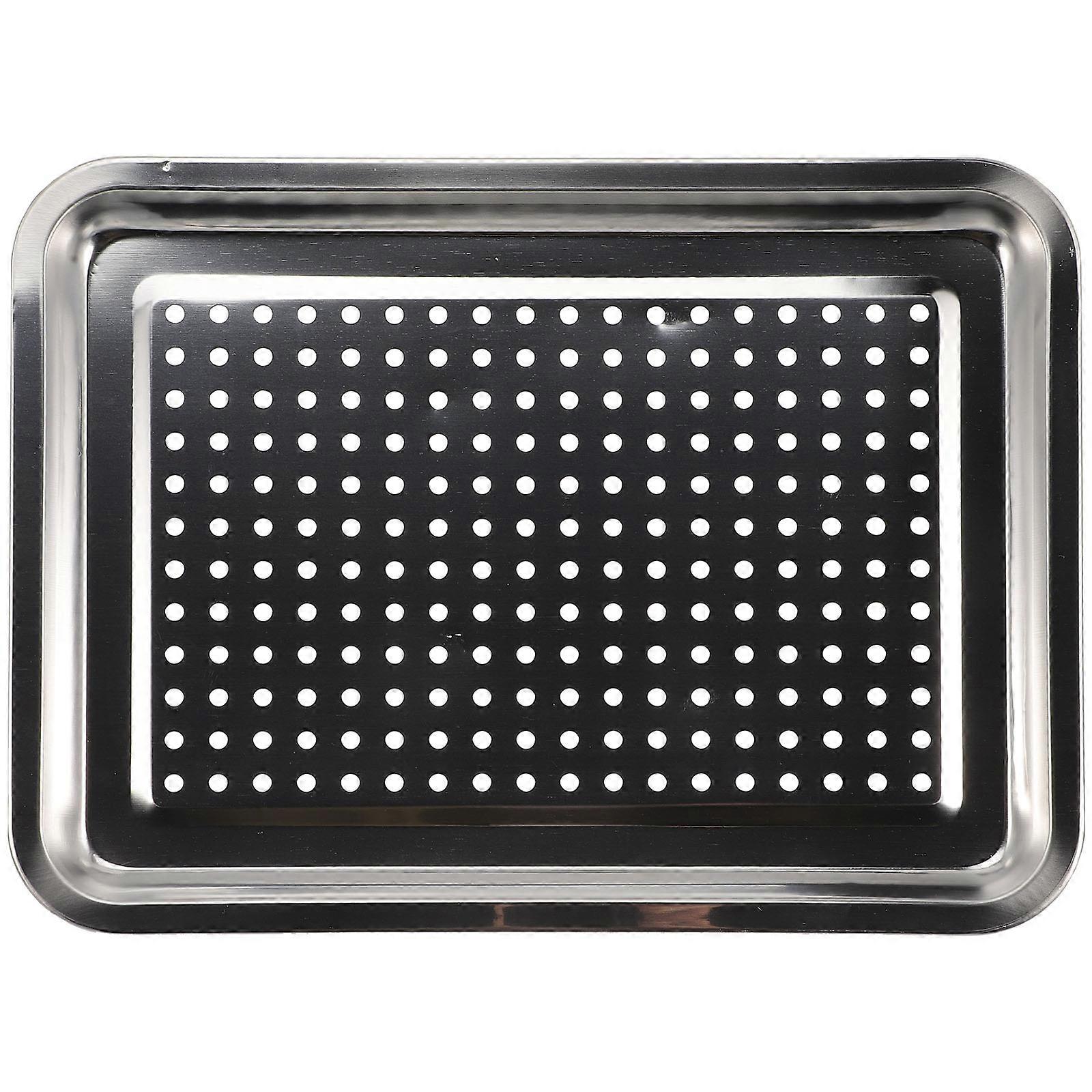 Portable Barbecue Grill Plate with Multi Function Draining Tray for Outdoor BBQ, Camping, and Family Gatherings – & Easy to Clean