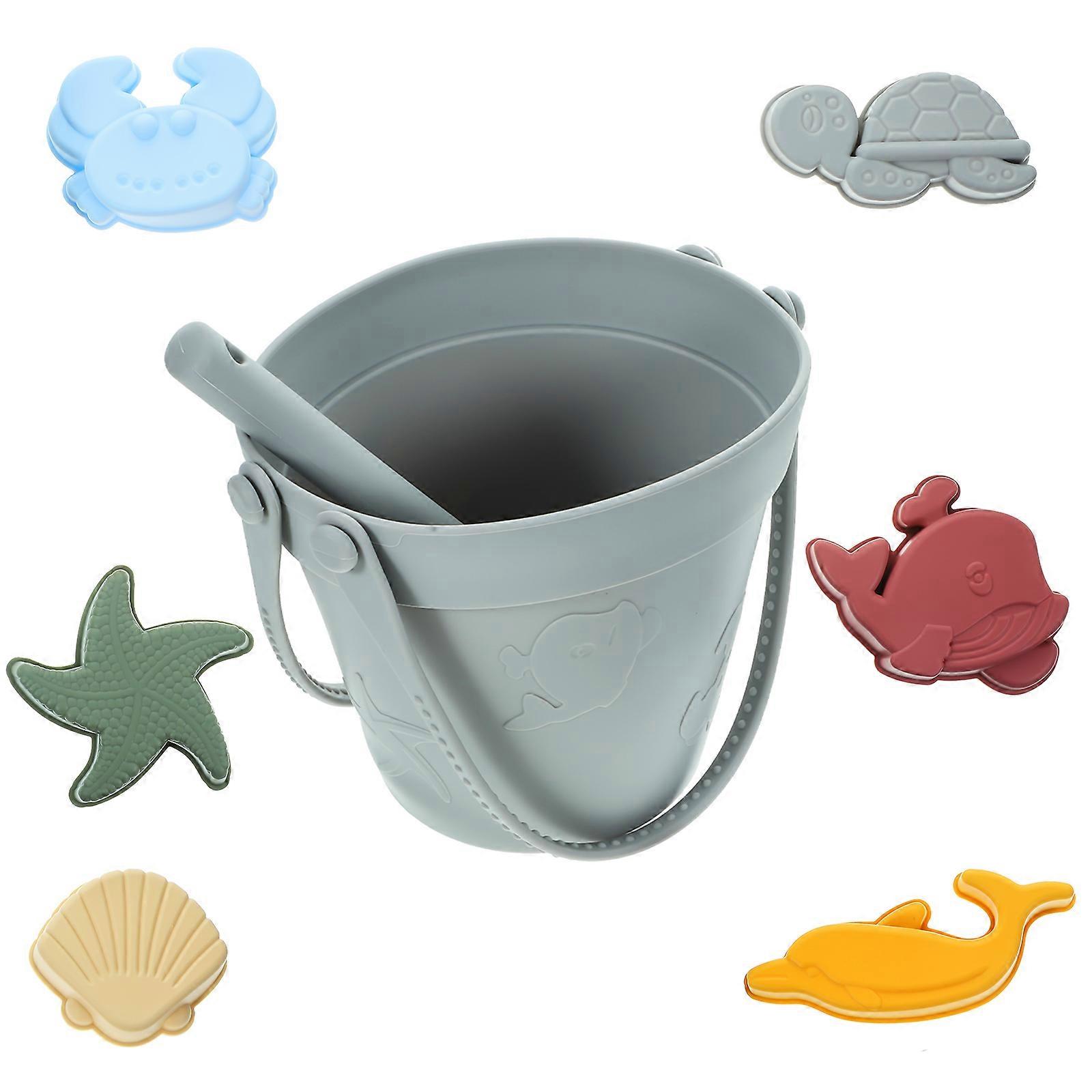 Molding Beaches With Grey Silicone Toys For Kids Perfect For Outdoor Activities 1 Set
