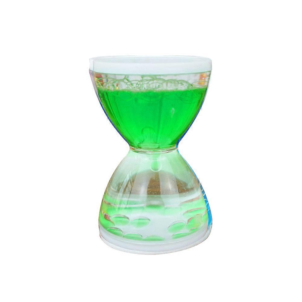 Liquid Motion Timer Hourglass Bubble Decor for Adults Sensory Fidget Unique Desk Decoration for Boys