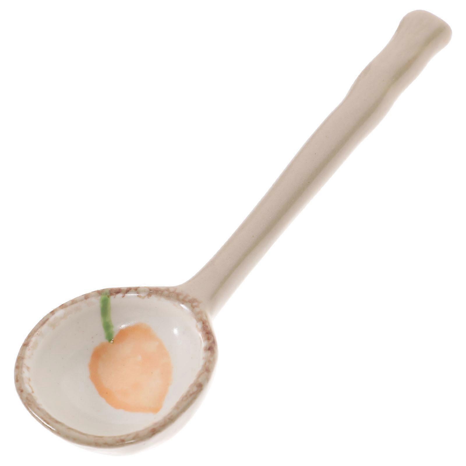 Japanese Style Soup Spoon Cartoon Design Perfect For Serving Ramen And Soup 6.7X2X1.2In 1Pack