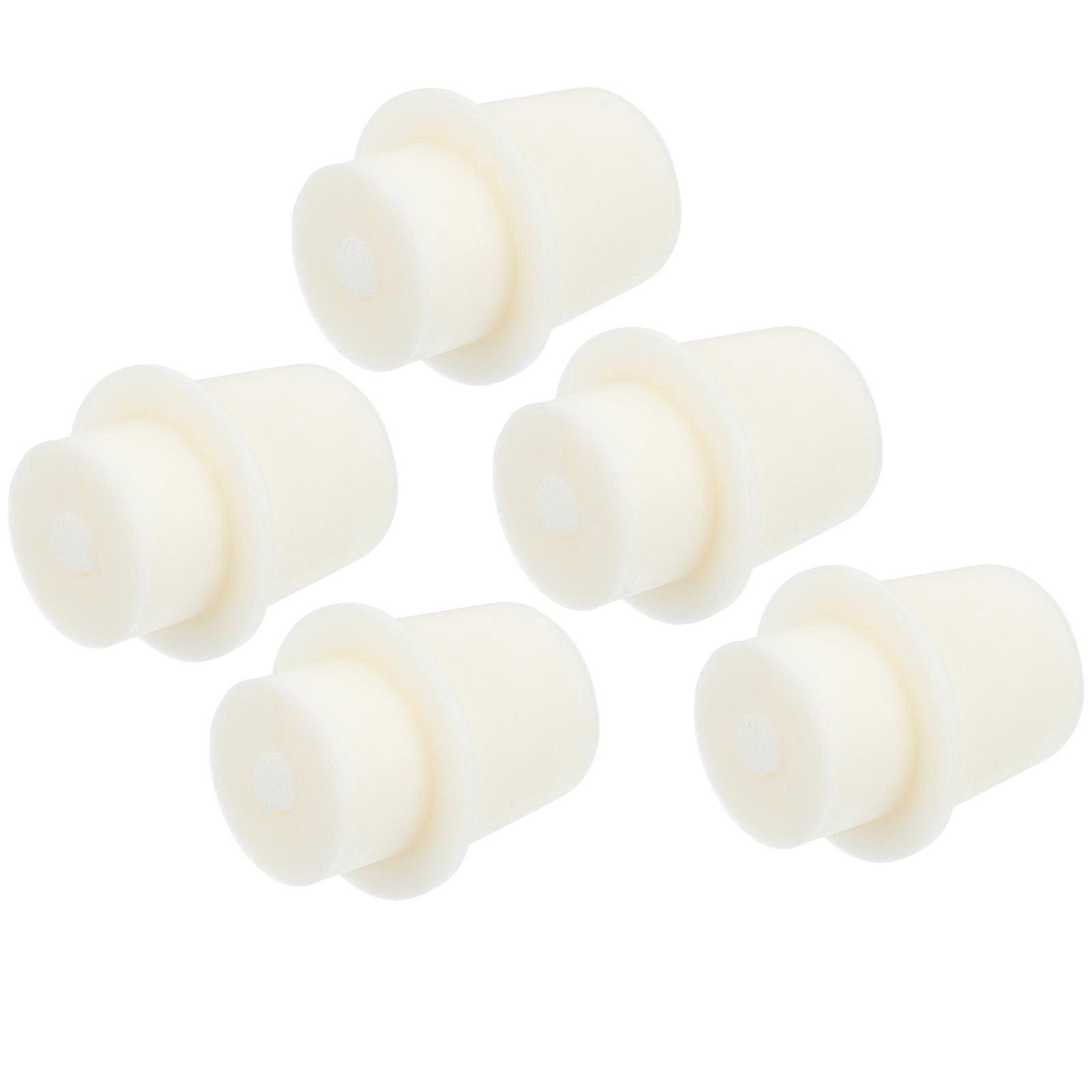 Lab Erlenmeyer Flask 5Pcs Stoppers For Researchers 4.40X3.80X3.00cm Reliable Sealing Functionality
