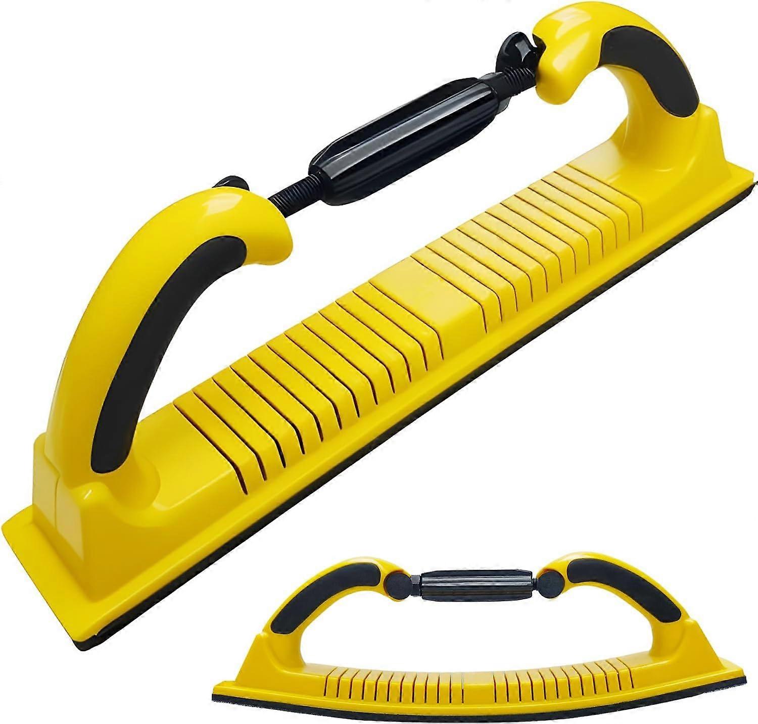 70/400 Adjustable Hand Push Plate Sandpaper Clamp (Yellow)