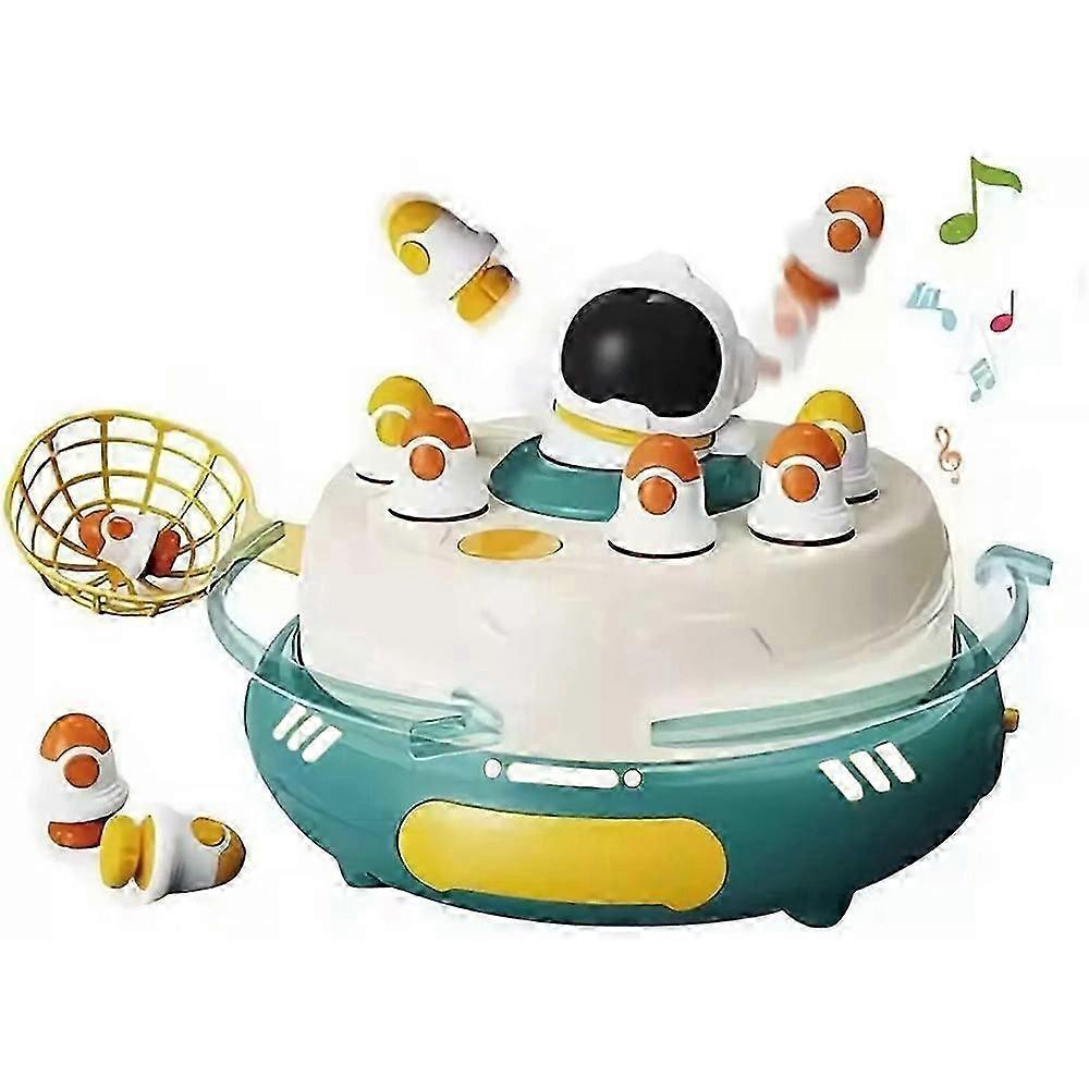 バウンス&キャッチロケット玩具、光と音楽のポップアップゲーム、ロケットジャンプゲーム