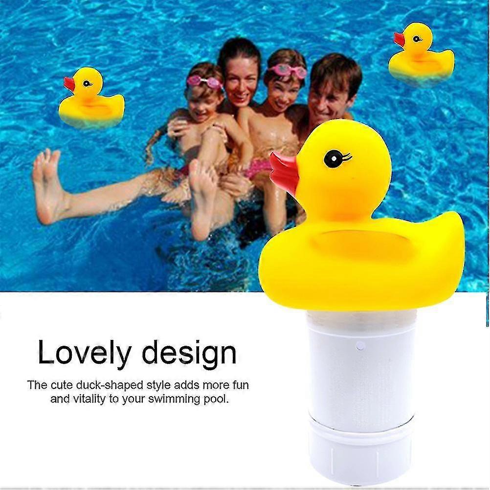 Pool Cleaner Automatic Swimming Pool Chlorine Duck Shaped Floating Dispenser for Spa Pool