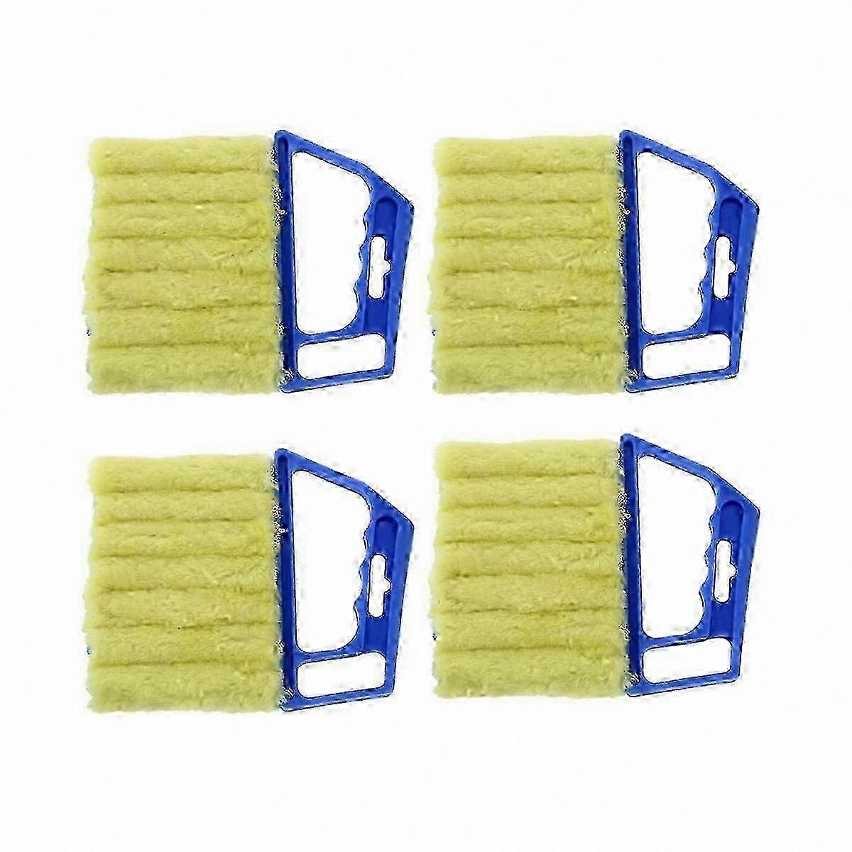 4-Pack Mini Blind Cleaner with Rollers for Blinds Shutters and Curtains Home Car Fan Use