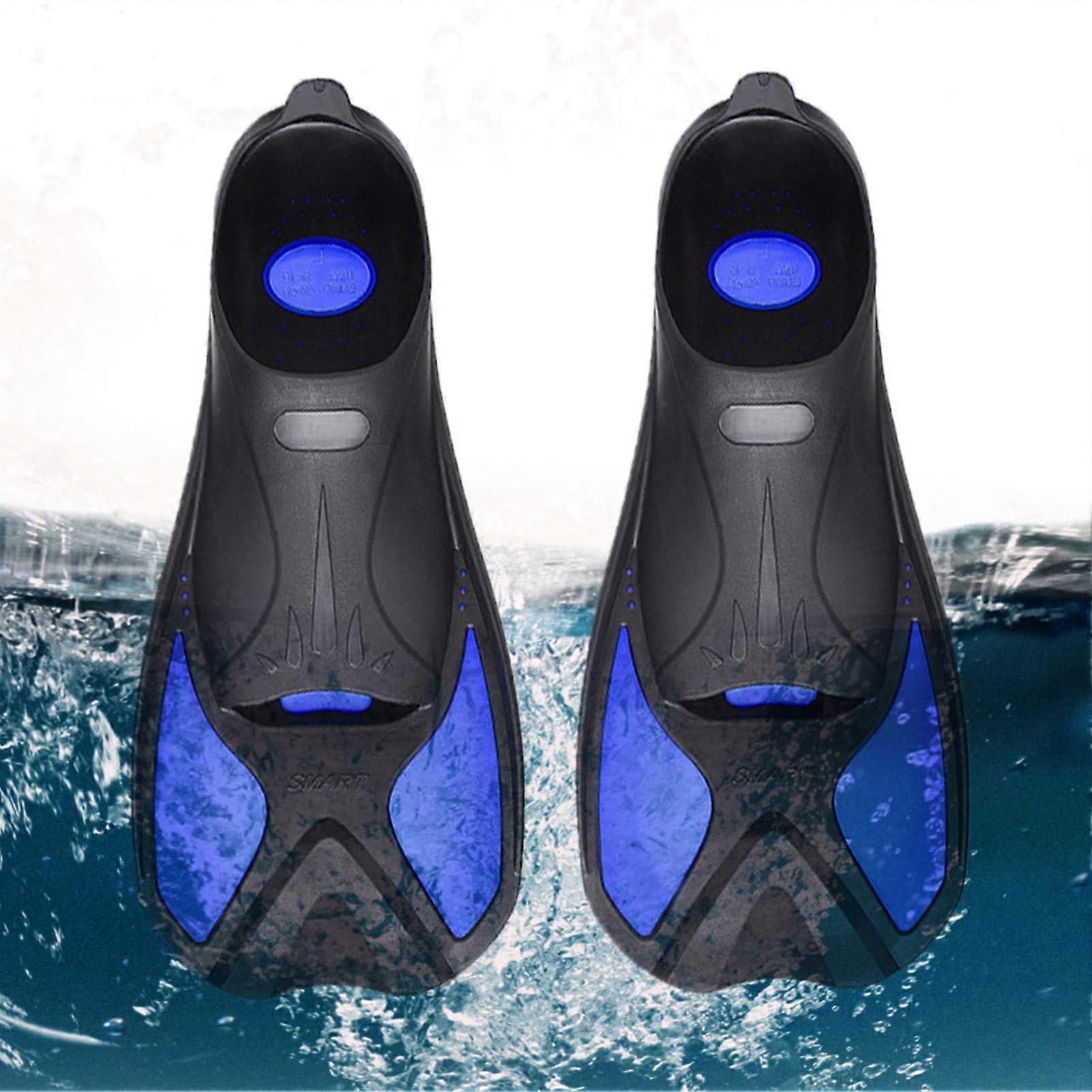 Short Swim Fins Compact, Pool Training, Travel Snorkeling Lightweight Flexible Fins 4445