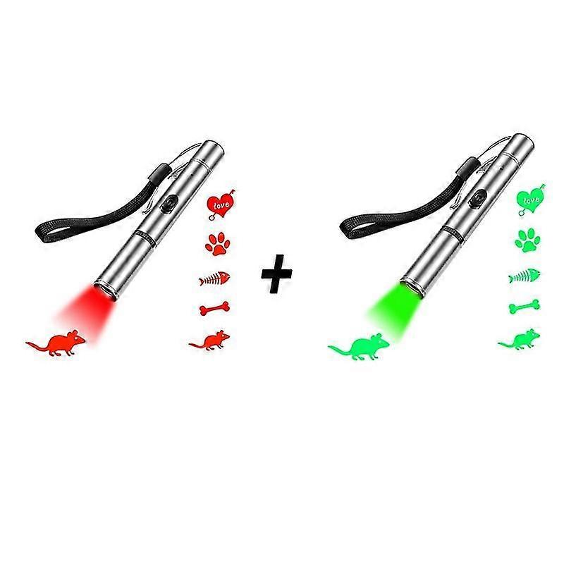 Led Light Cat Toy Laser Multifunctional Tease Cats Visible Light Slide Control Projector Funny Interactive Pet Training Supplies